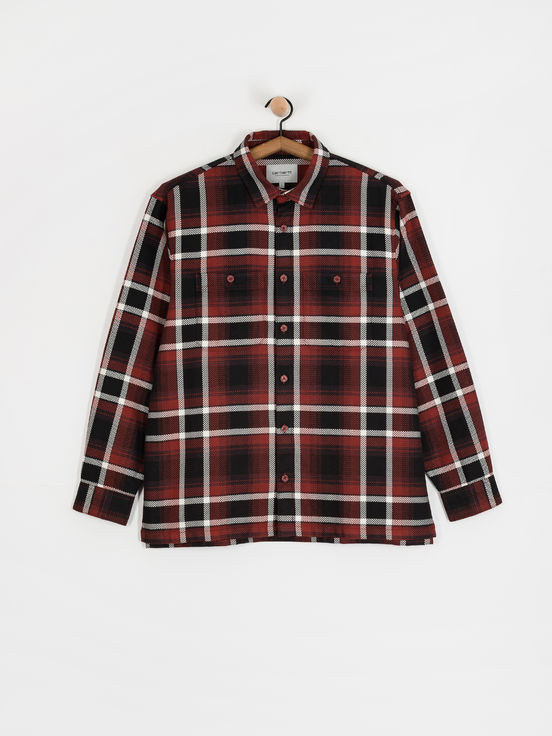 Carhartt WIP Vaughn Hemd (vaughn check/dark brick)