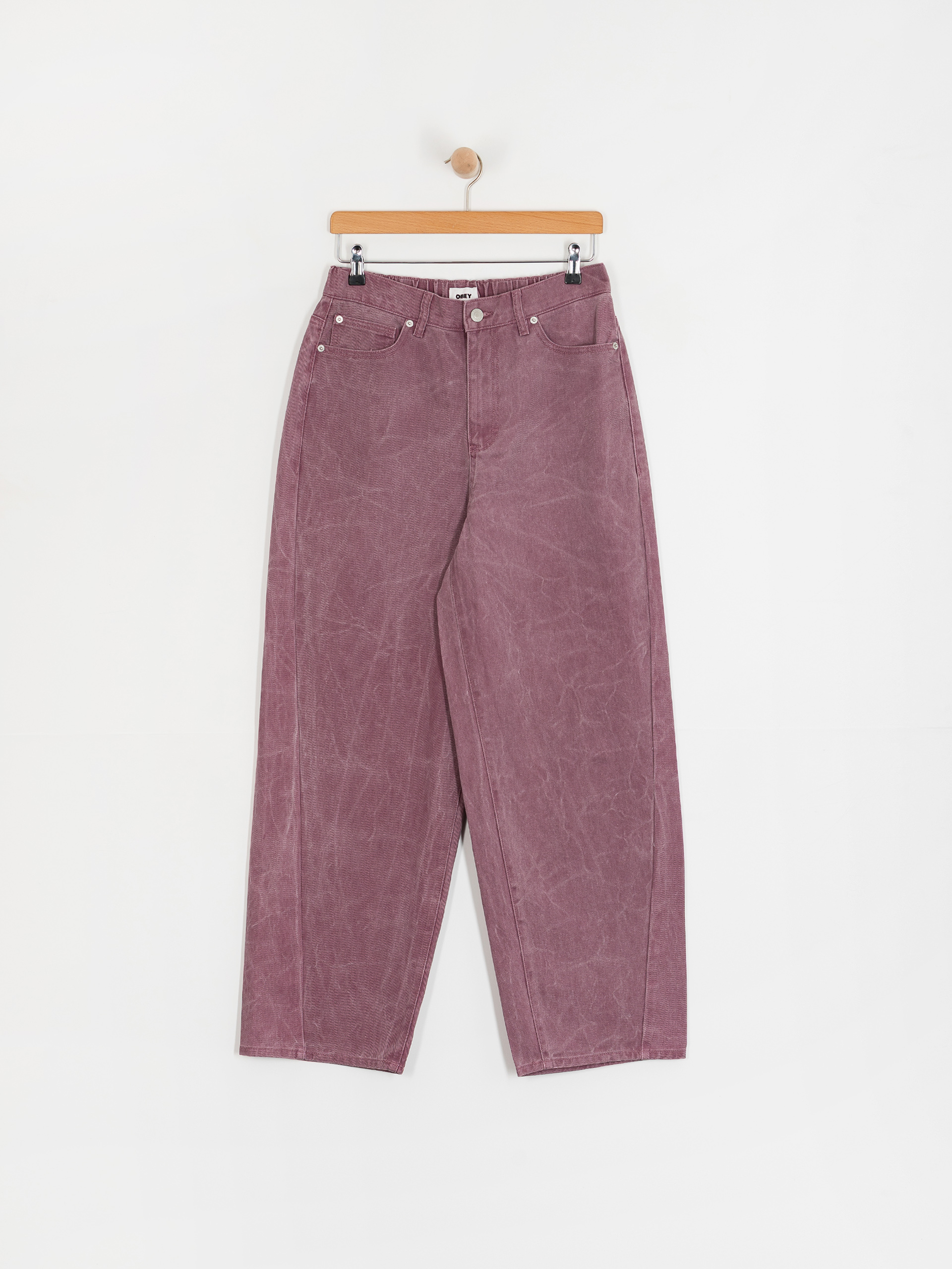 OBEY Donovan 5 Pocket Wmn Pants (tulip wrinkle wash)
