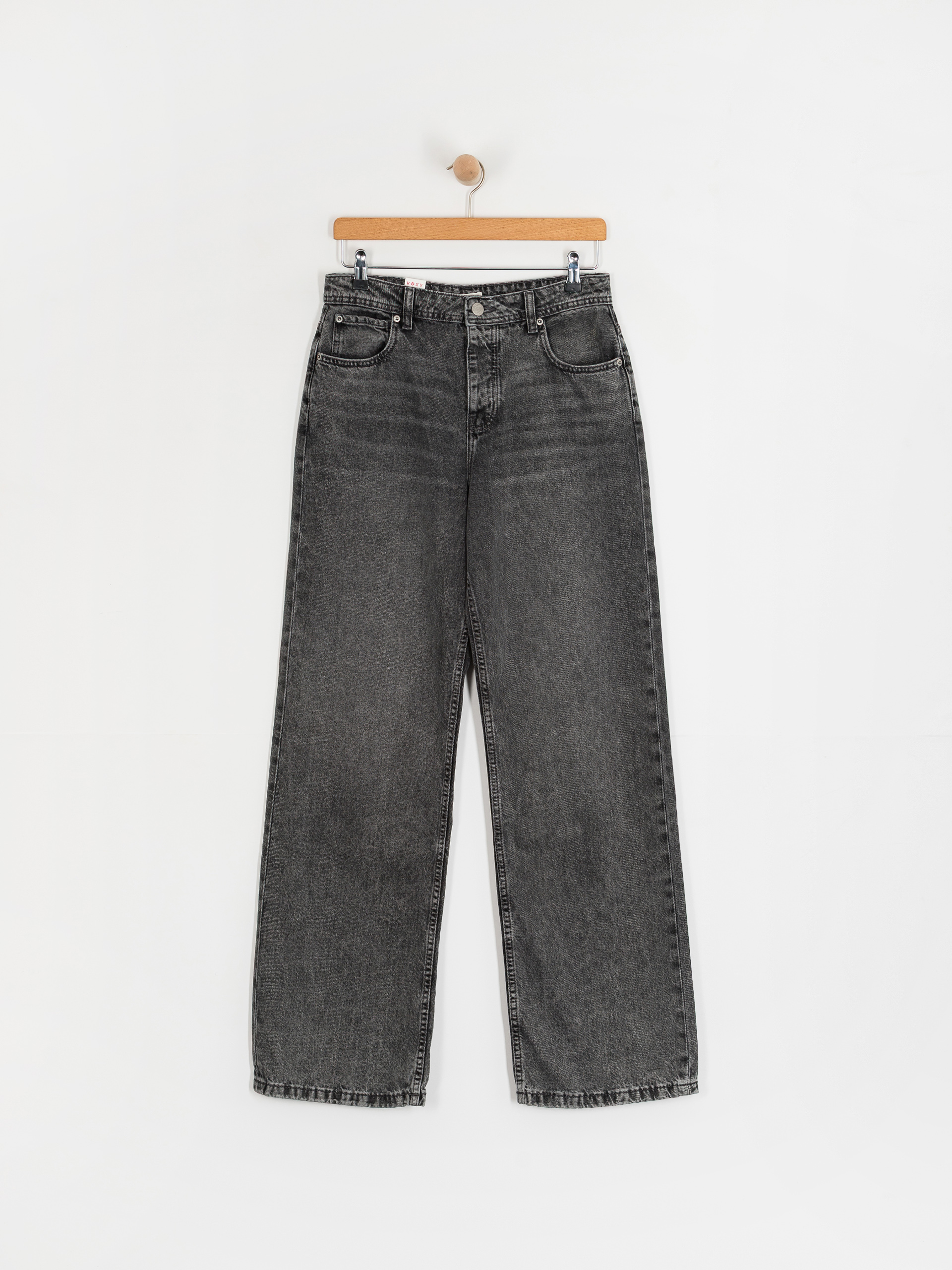 Roxy Milla Wide Leg Regular Mid Gr Wmn Hose (mid grey)