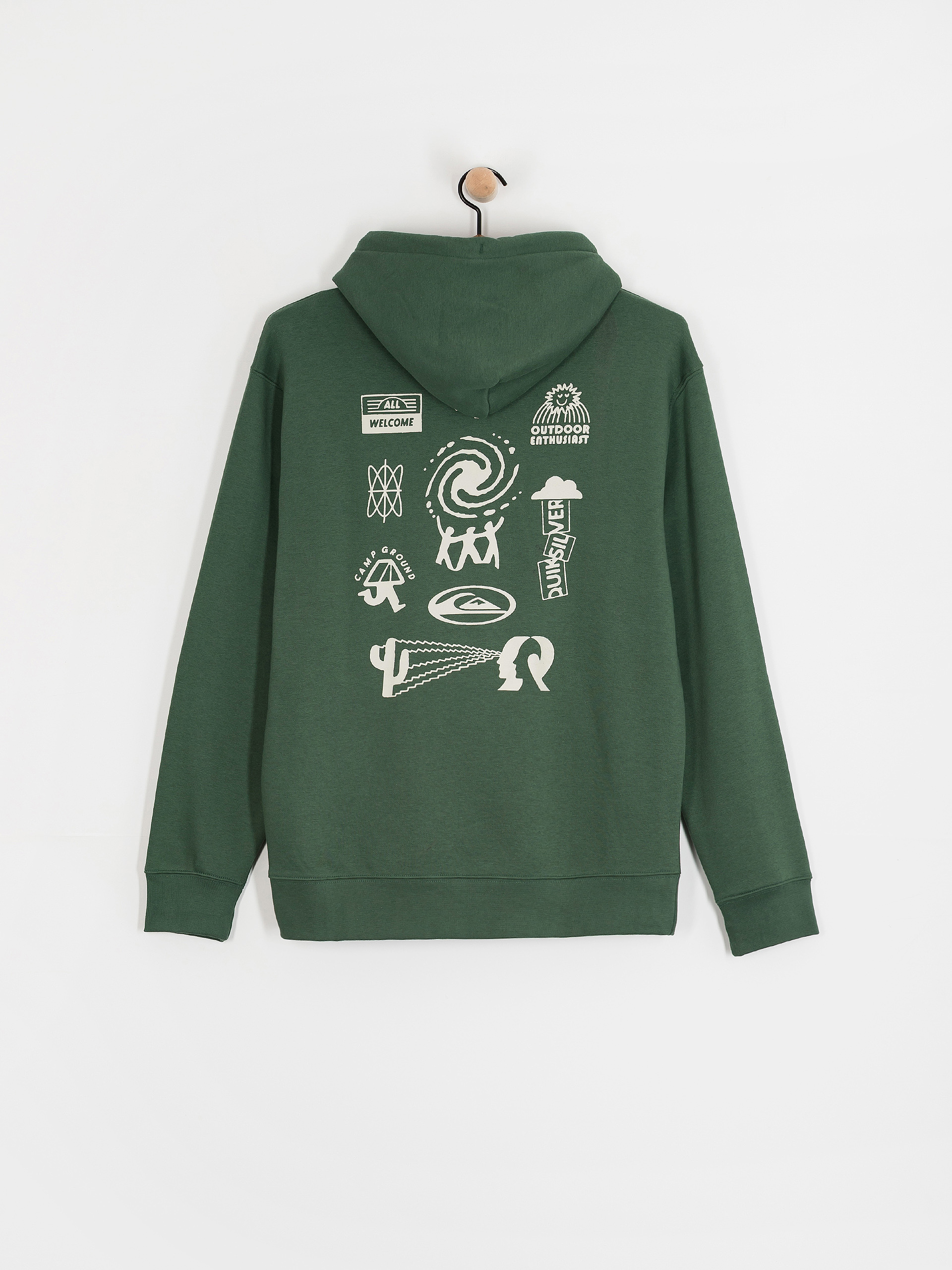 Quiksilver Salt Water Graphic HD Hoodie (trekking green)