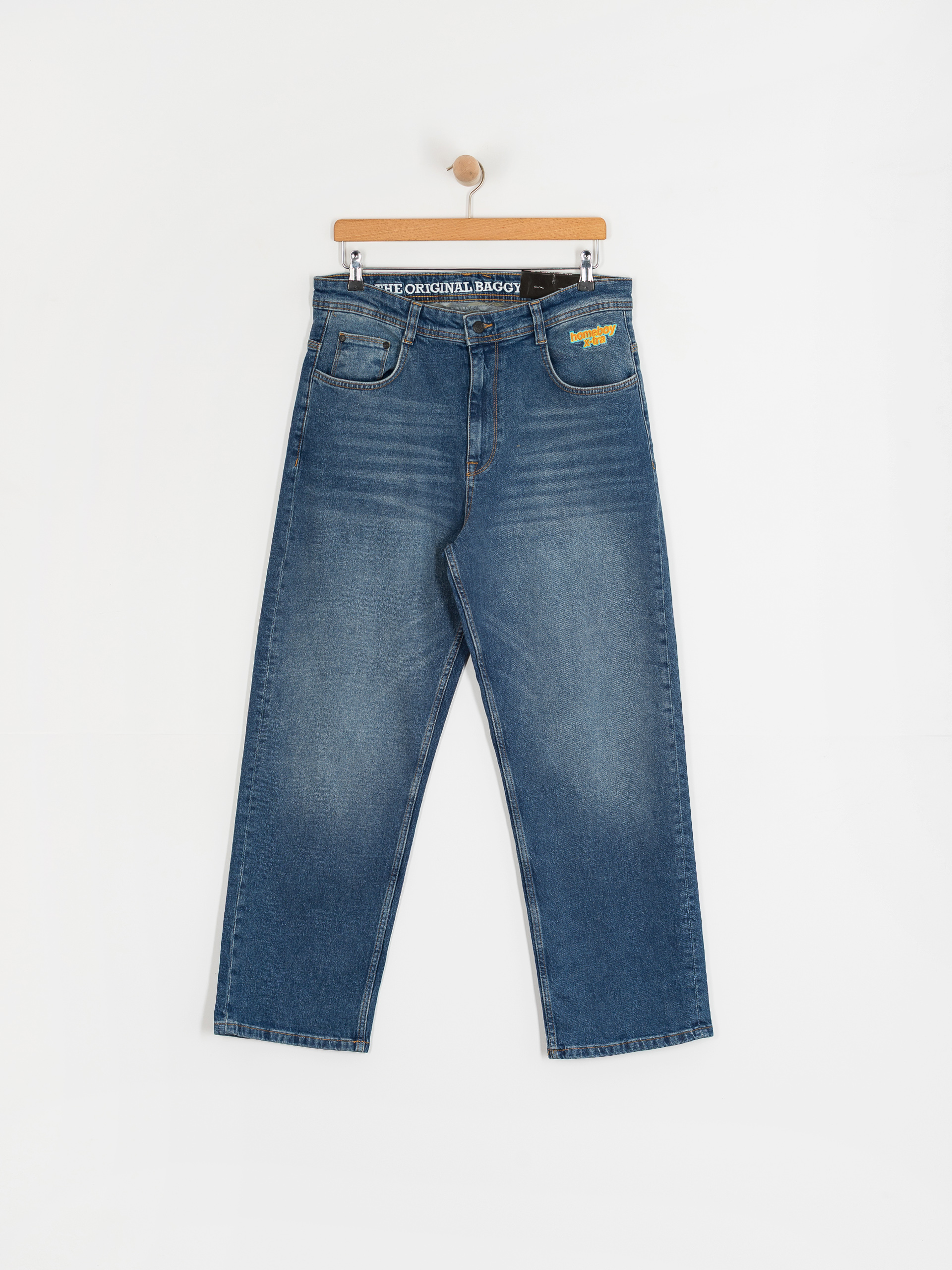 Homeboy X Tra Baggy Wiskers Denim Pants (vintage blue)