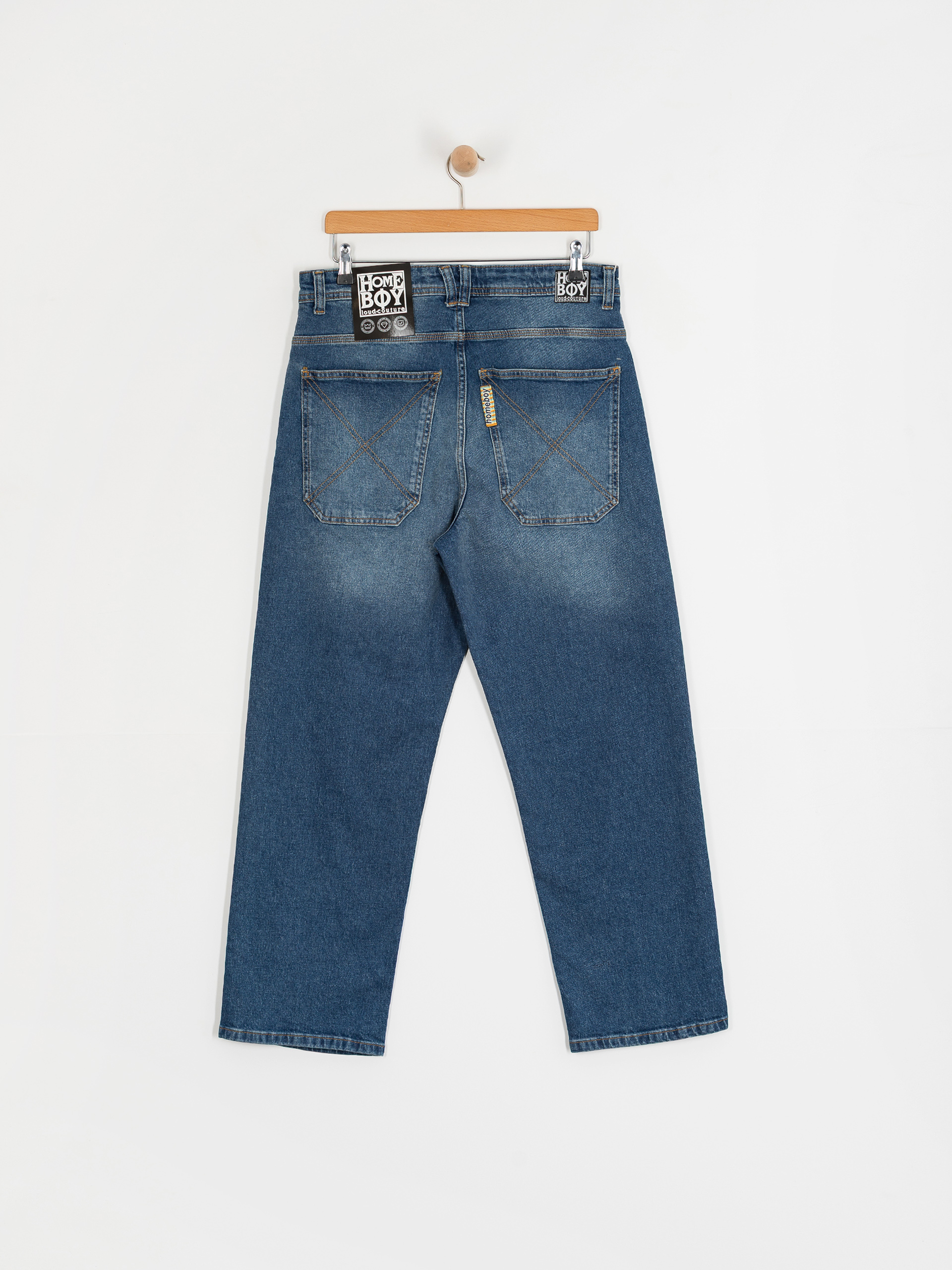 Homeboy X Tra Baggy Wiskers Denim Pants (vintage blue)