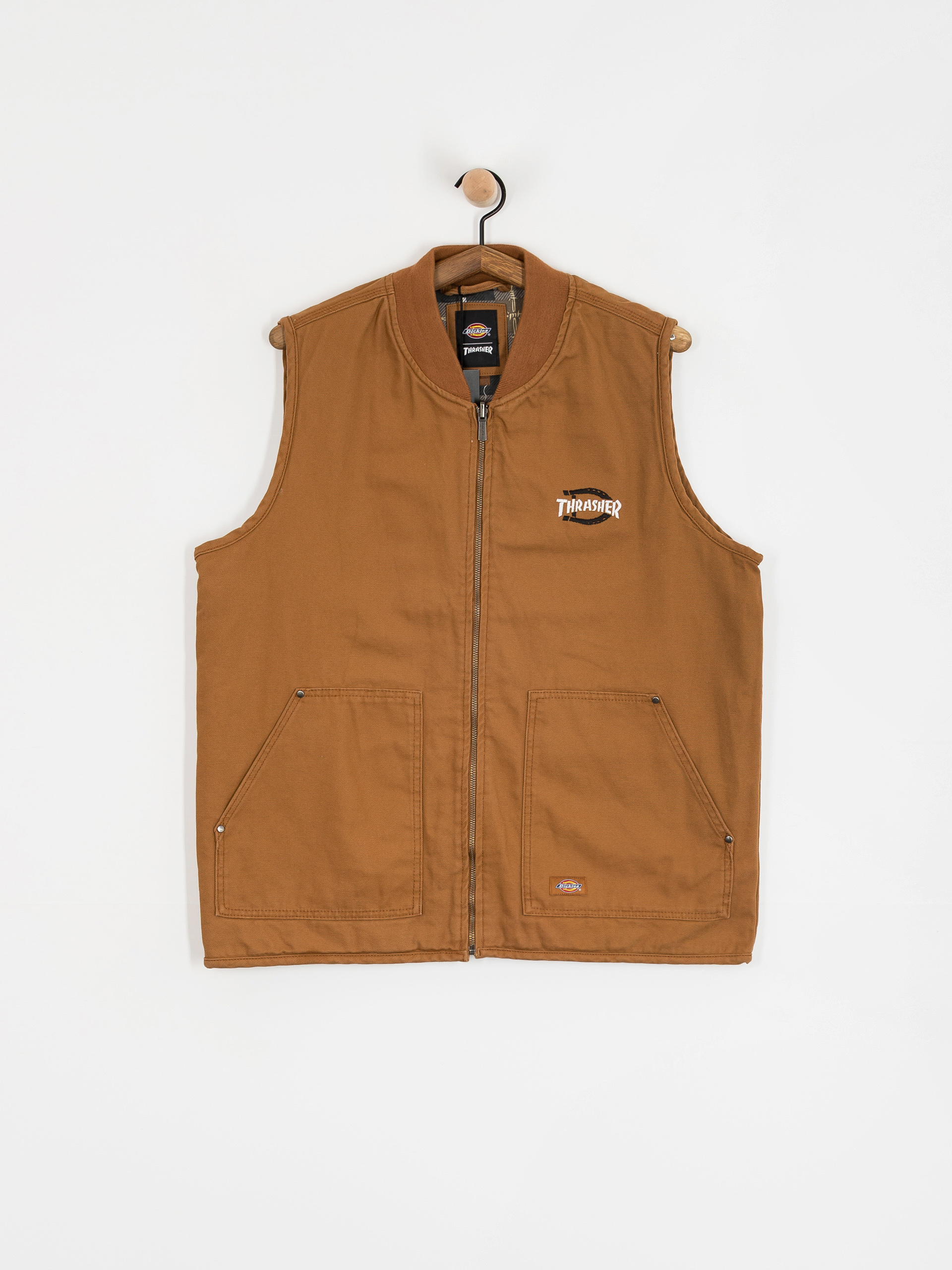 Dickies x Thrasher Vest Weste (brown duck)