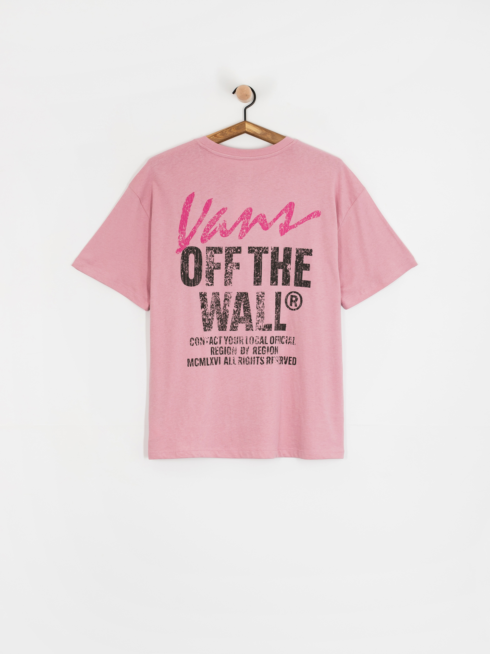 Vans Lady Wall Outsized Wmn T-Shirt (pink dawn)