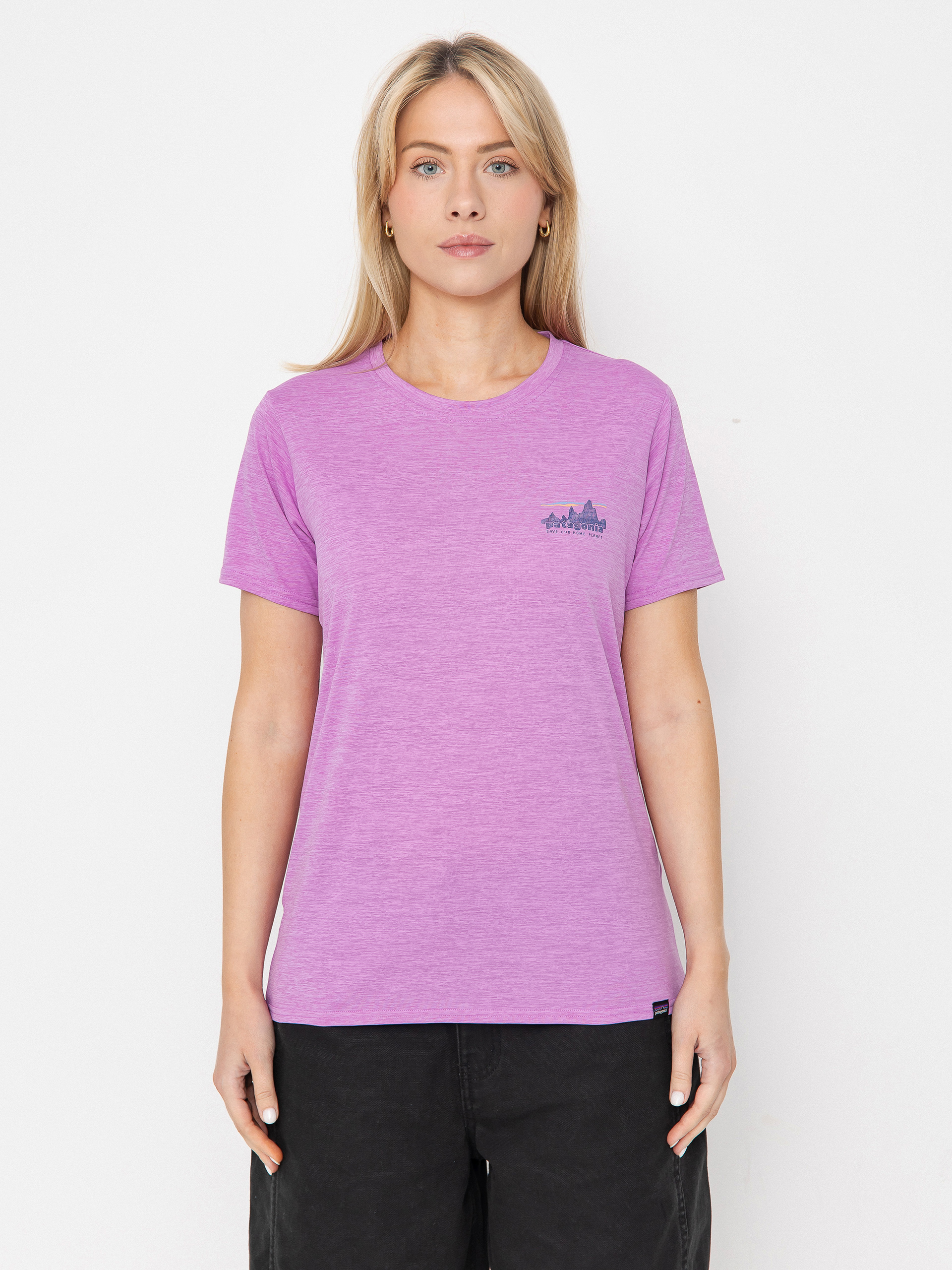 Patagonia Cap Cool Daily Graphic Wmn T-Shirt (73 skyline brisk purple x-dye)