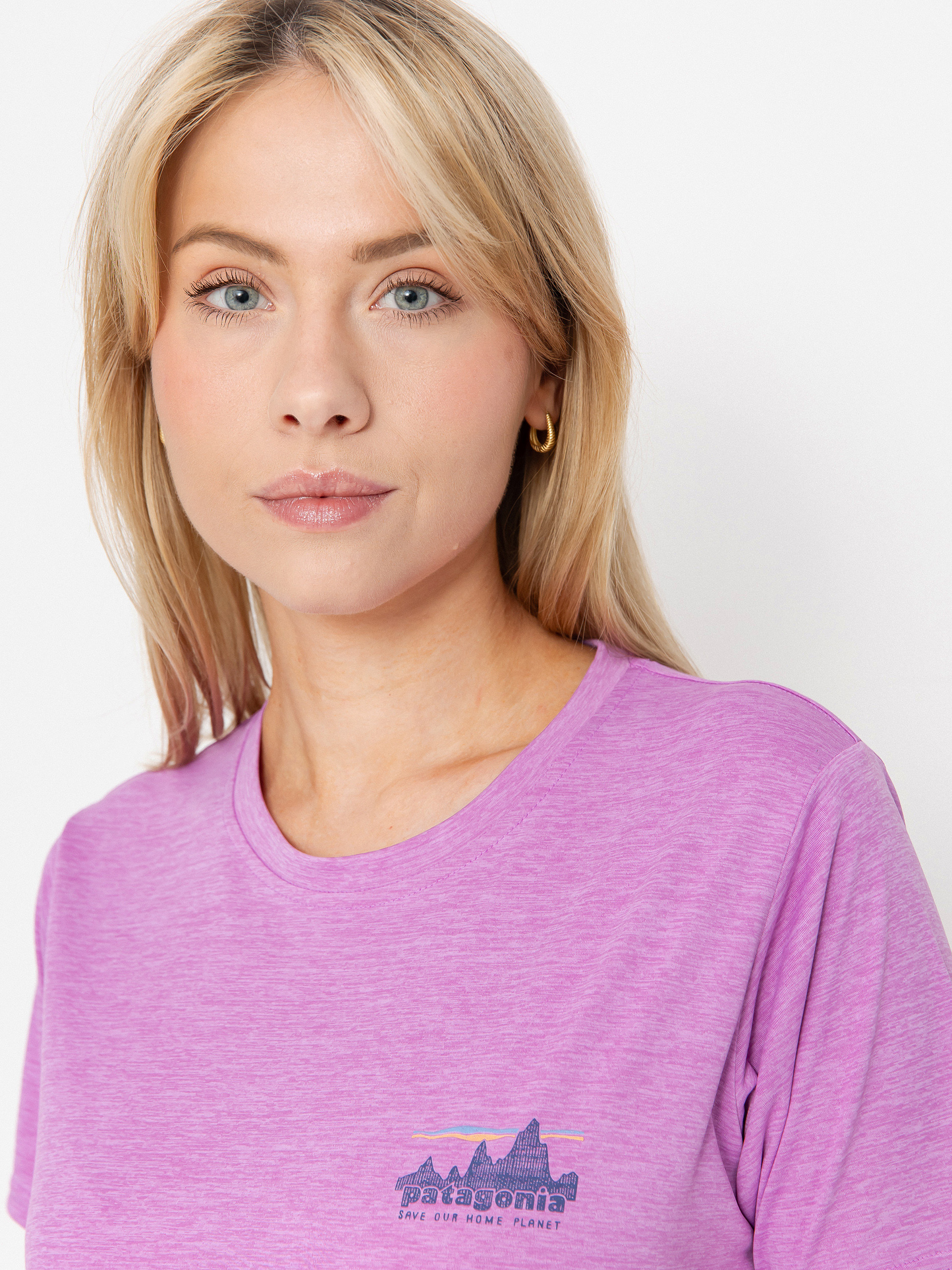 Patagonia Cap Cool Daily Graphic Wmn T-Shirt (73 skyline brisk purple x-dye)