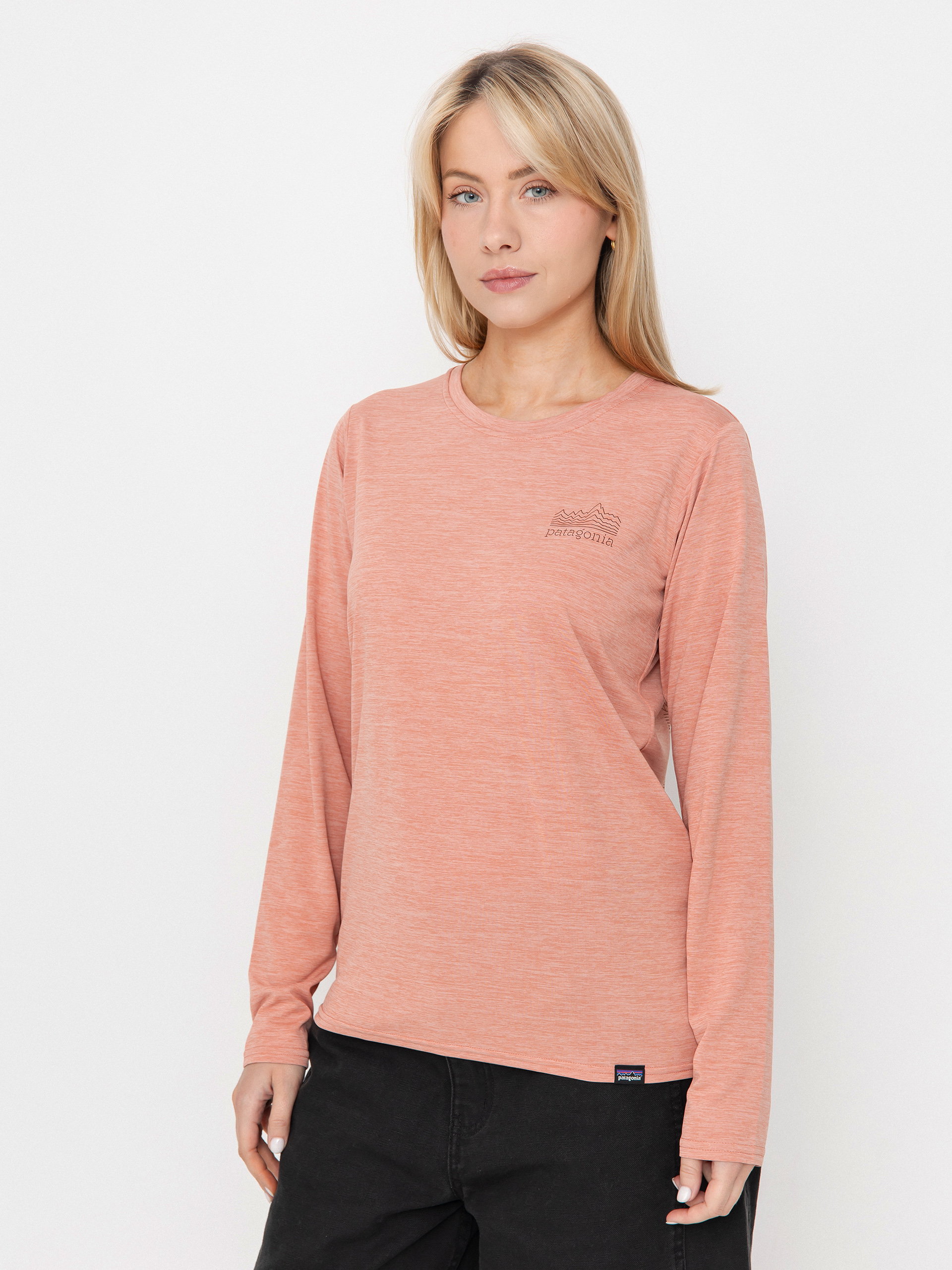 Patagonia Cap Cool Daily Graphic Wmn Longsleeve (strataspire moment pink x-dye)