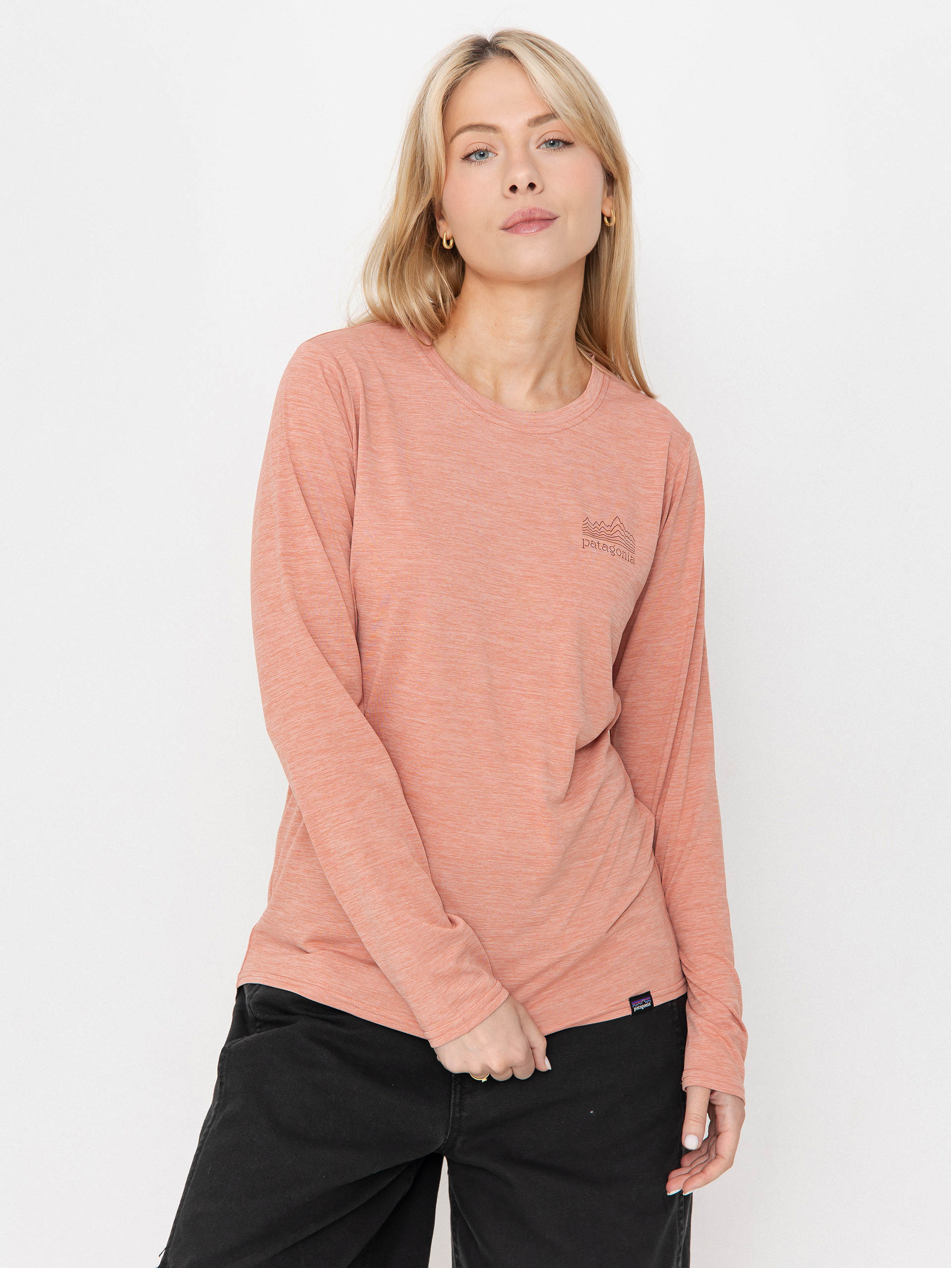 Patagonia Cap Cool Daily Graphic Wmn Longsleeve (strataspire moment pink x-dye)