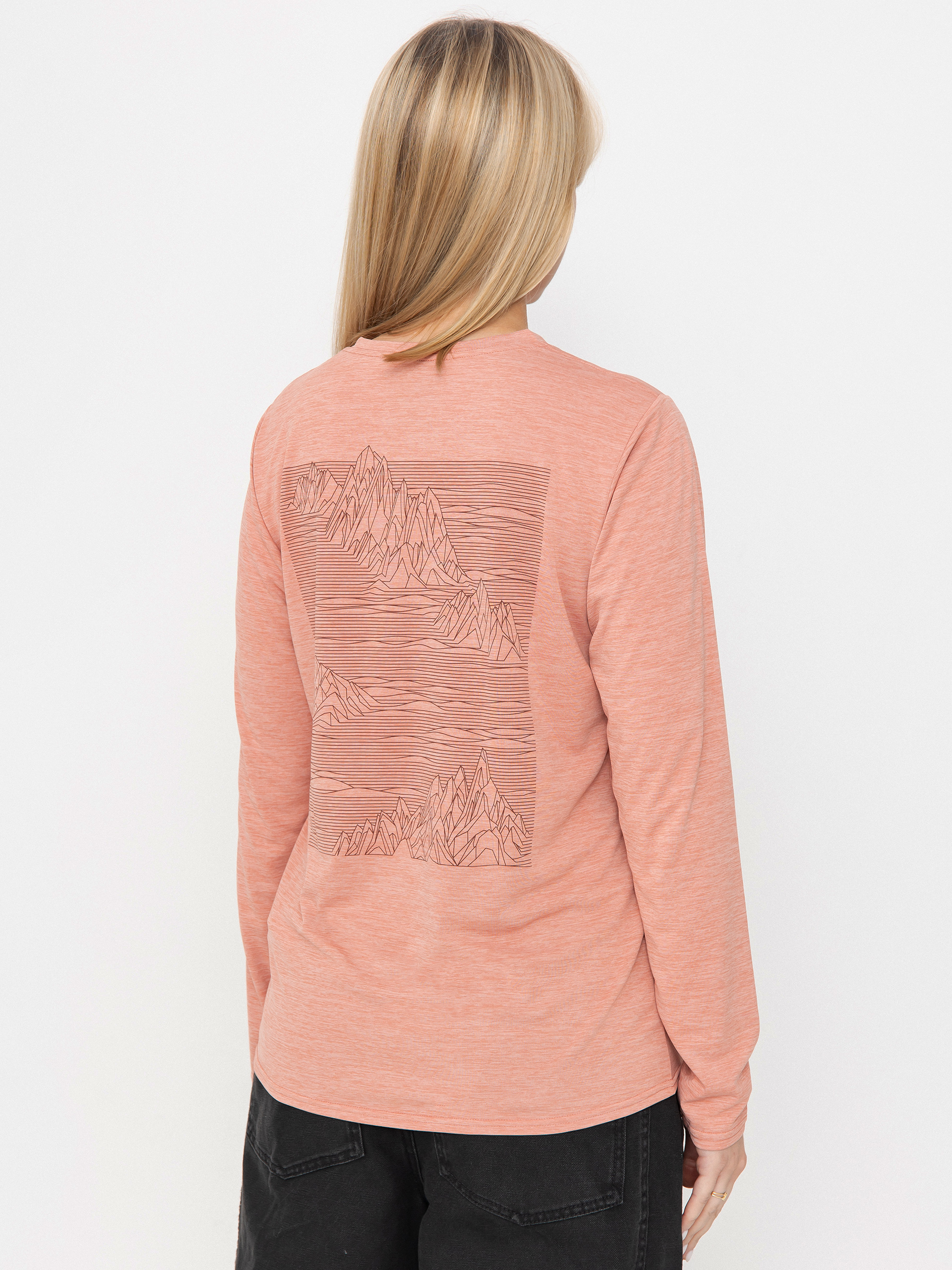 Patagonia Cap Cool Daily Graphic Wmn Longsleeve (strataspire moment pink x-dye)