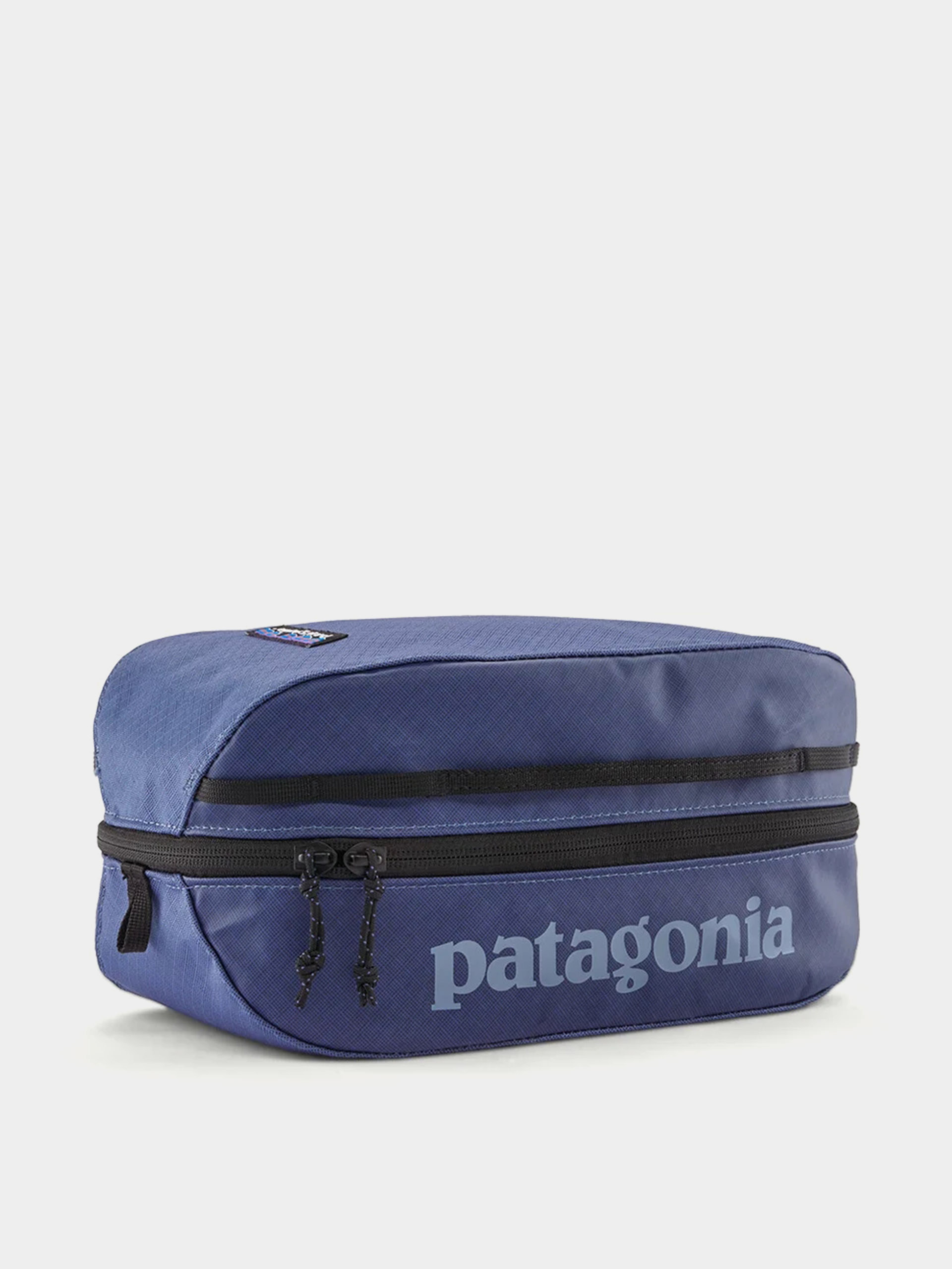 Patagonia Cosmetic bag Black Hole Cube 6L (smolder blue w/amanita red)