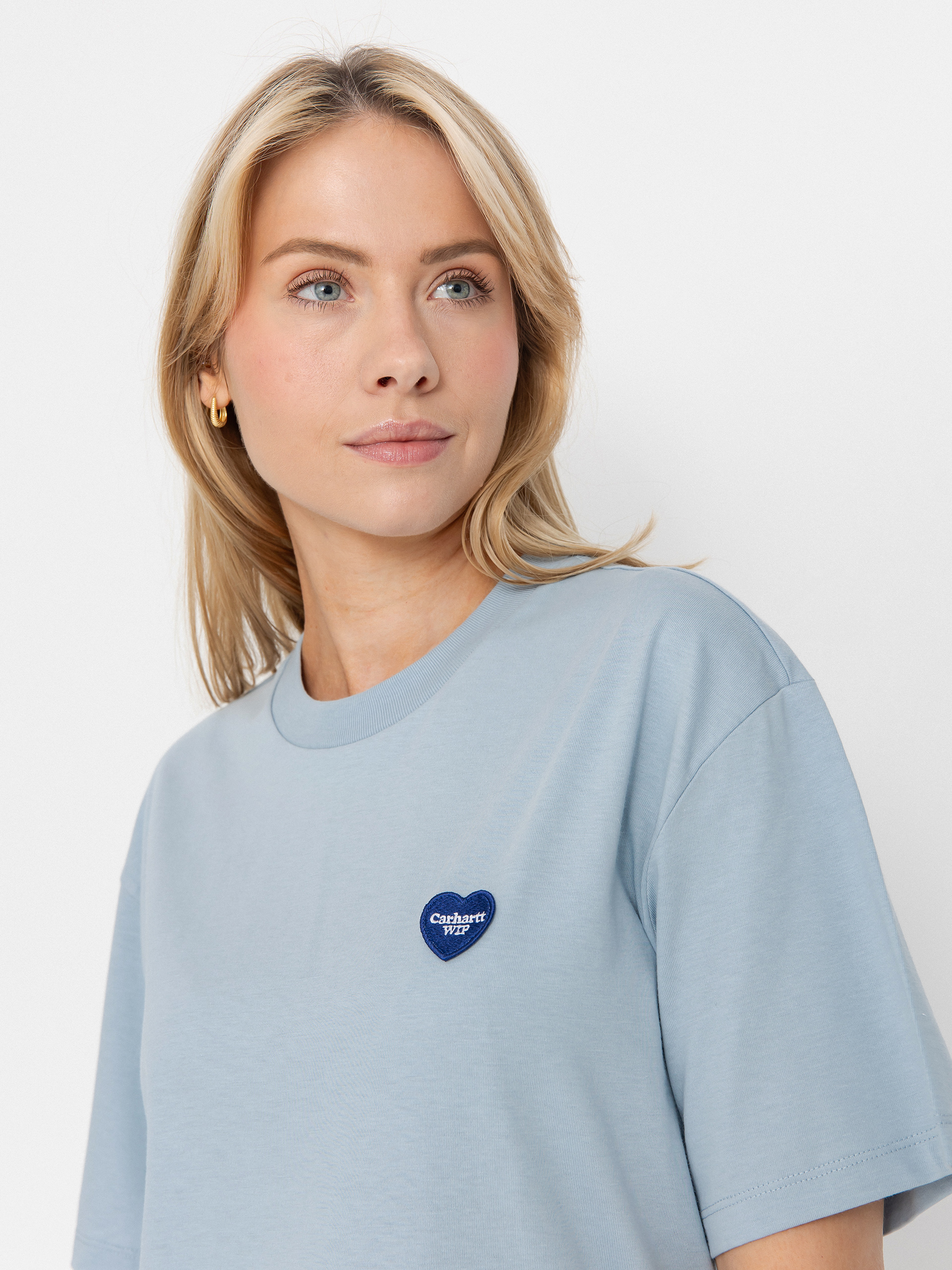 Carhartt WIP Heart II Hartt Wmn T-Shirt (blue fog)
