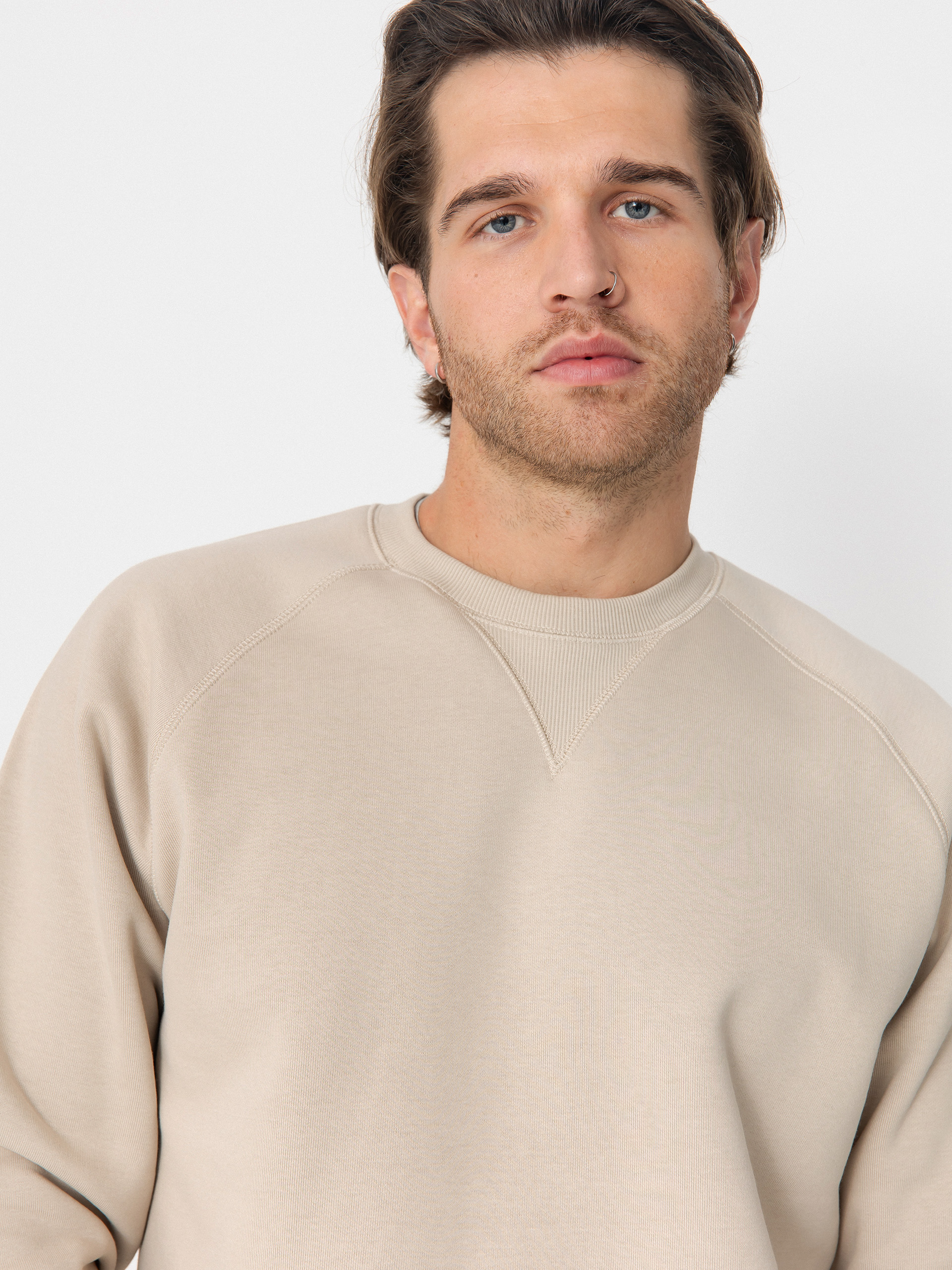 Carhartt WIP Sweatshirt Chase (fleur de sel/gold)