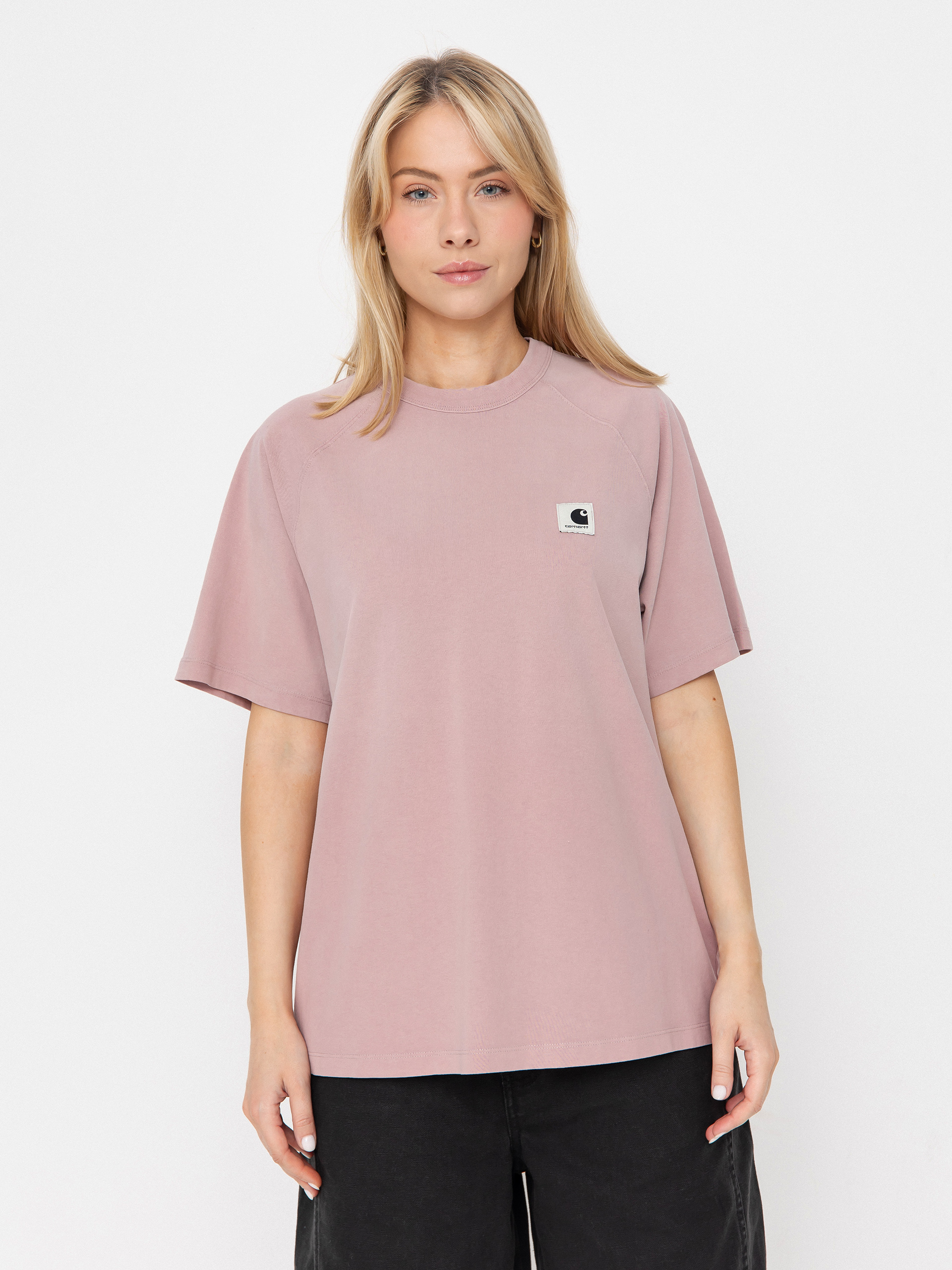 Carhartt WIP Hudson T-shirt Wmn (daphne/chalk wash)
