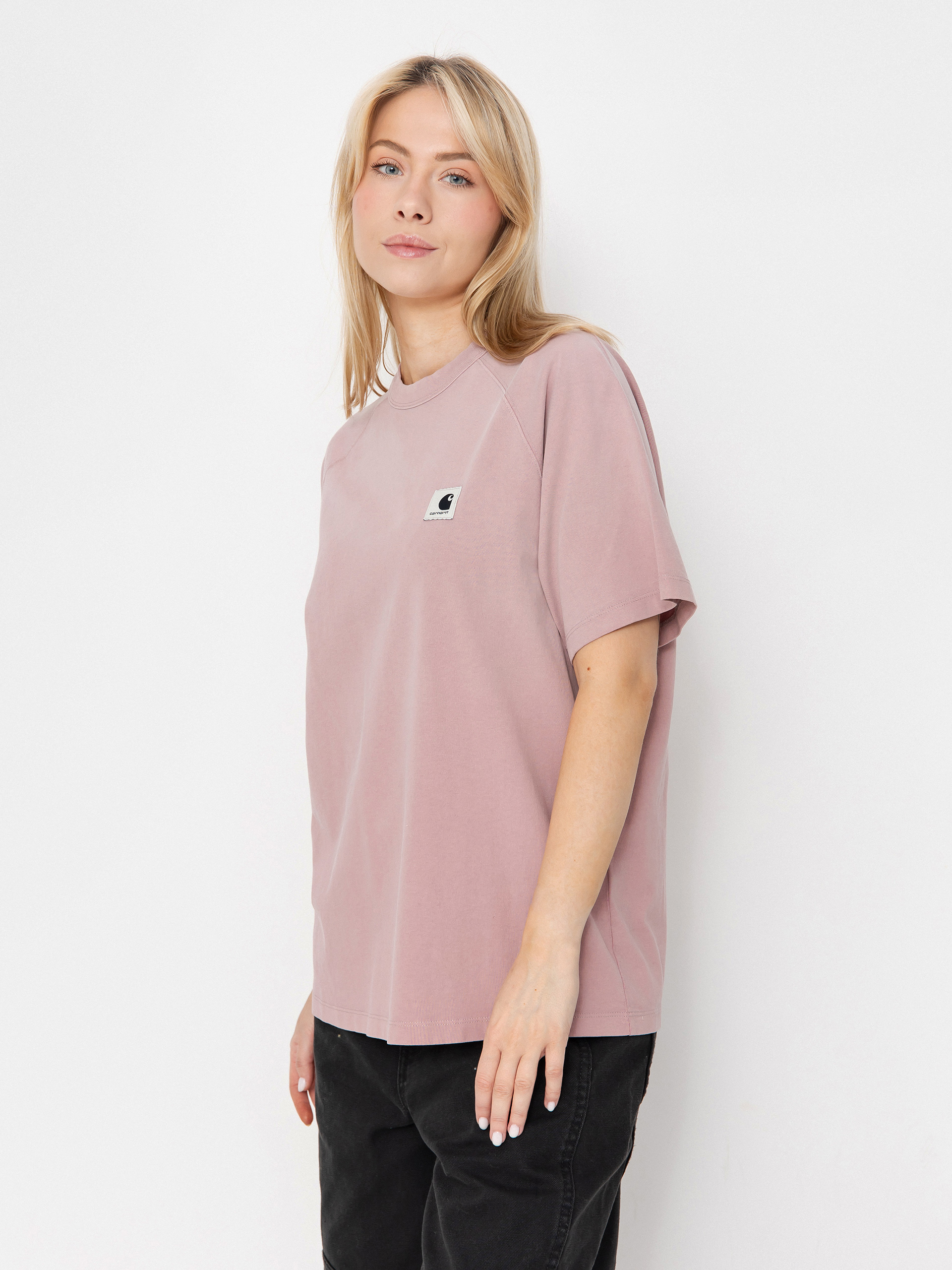 Carhartt WIP Hudson T-shirt Wmn (daphne/chalk wash)