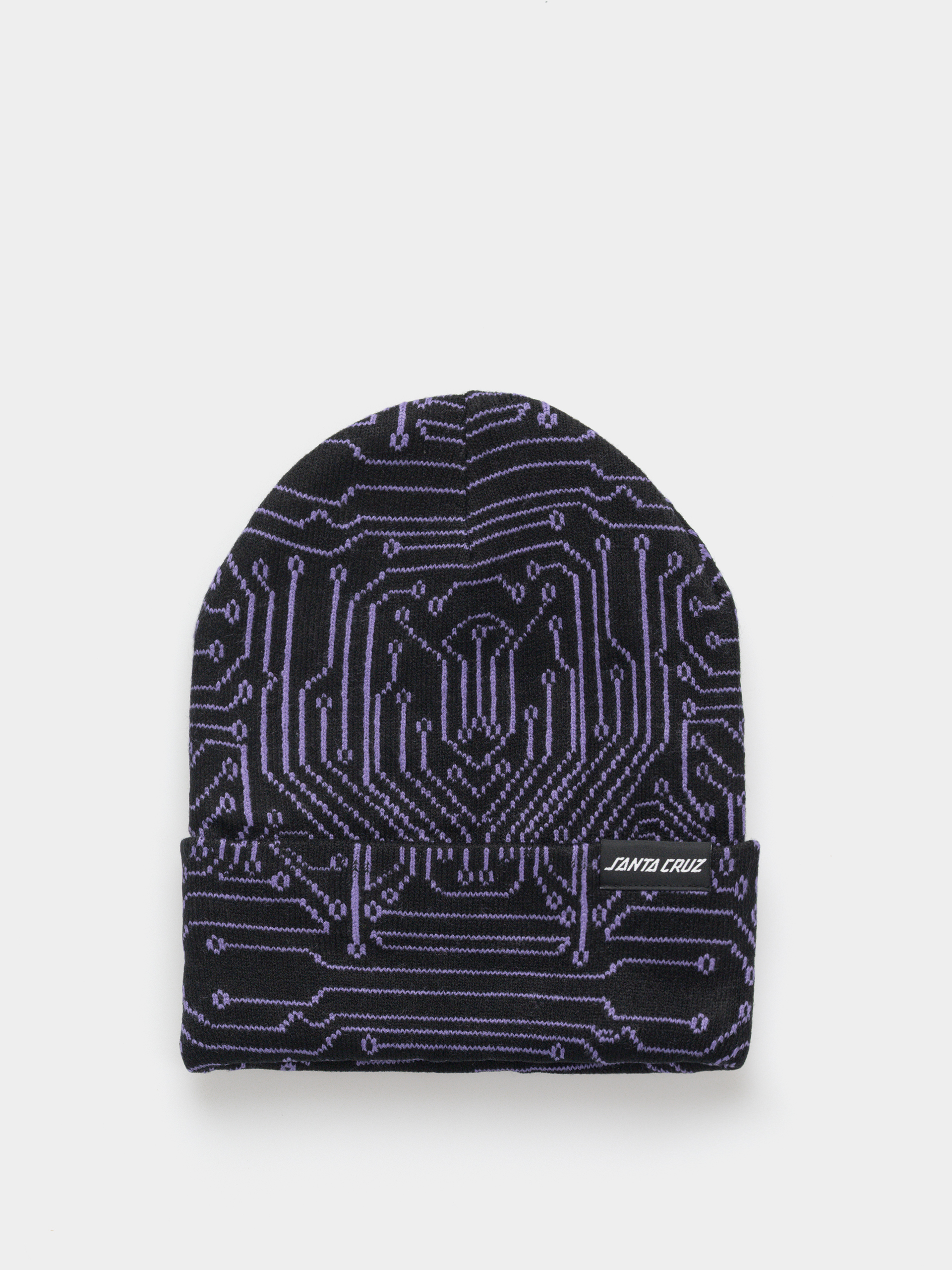 Santa Cruz Beanie Opus Dot Label - beige (unbleached cotton)