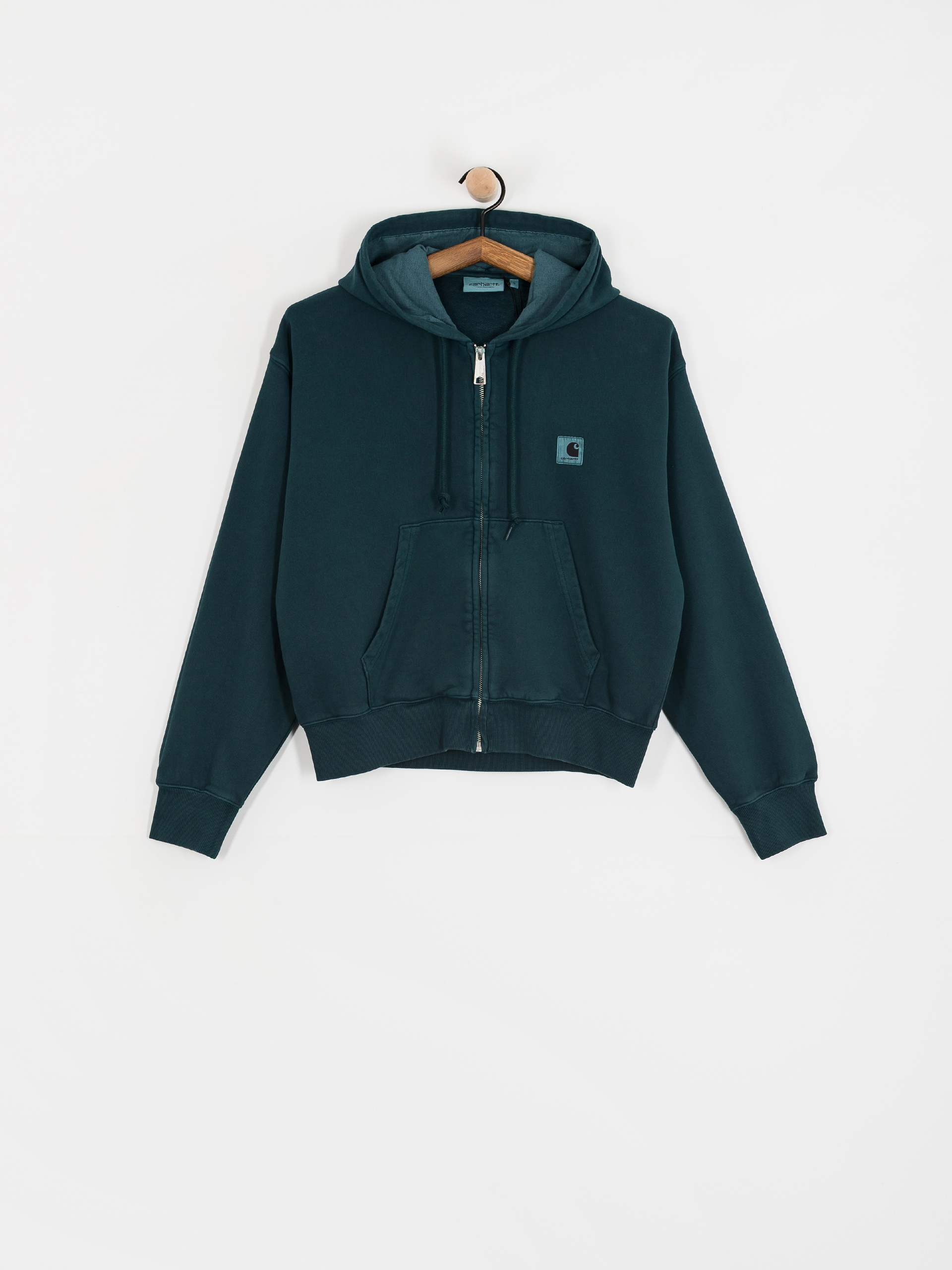Carhartt WIP Hoodie Nelson ZHD Wmn - blue (deep lagoon/garment dyed)