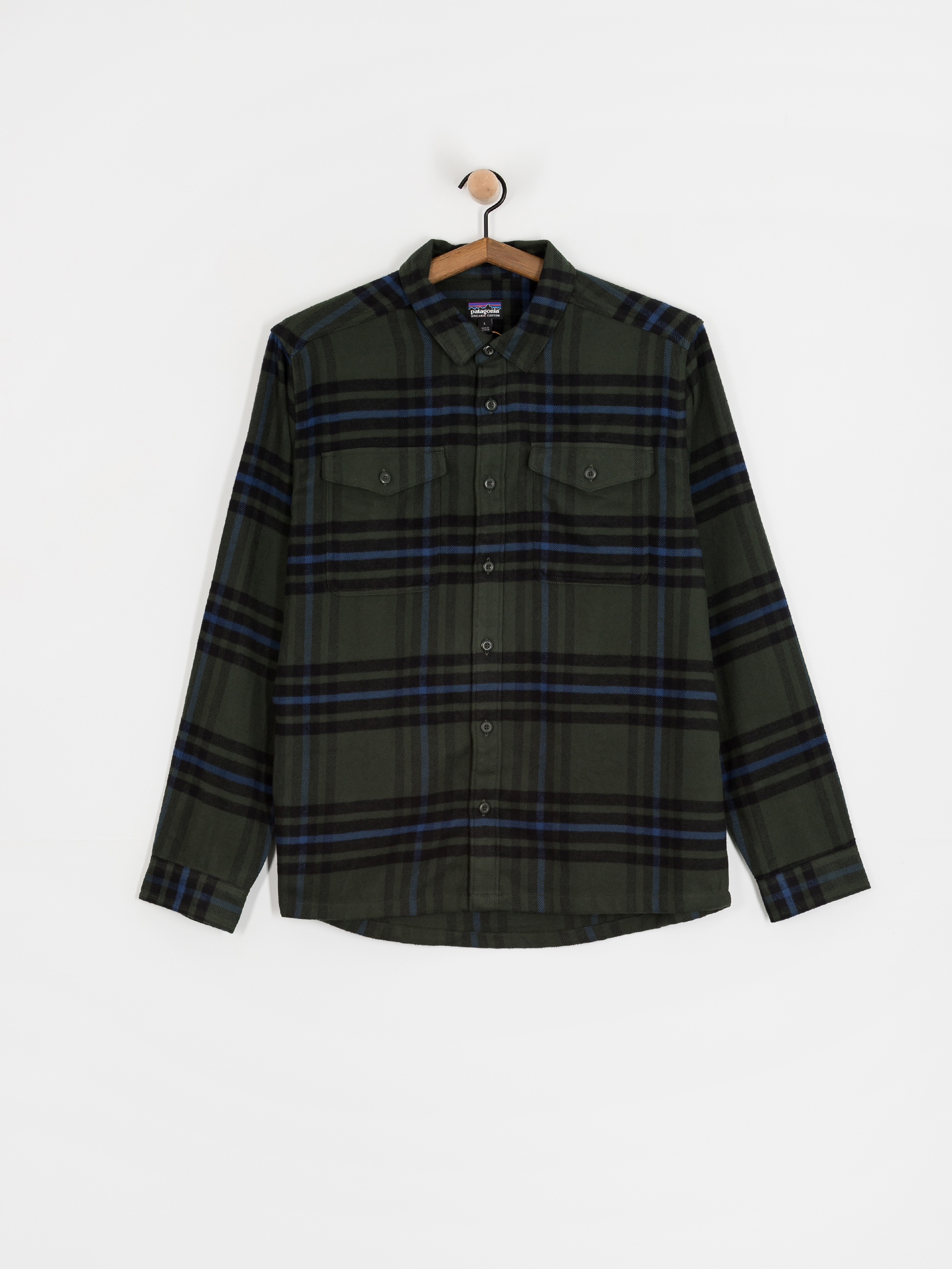 Patagonia Hemd Fjord Flannel (catch old growth green)