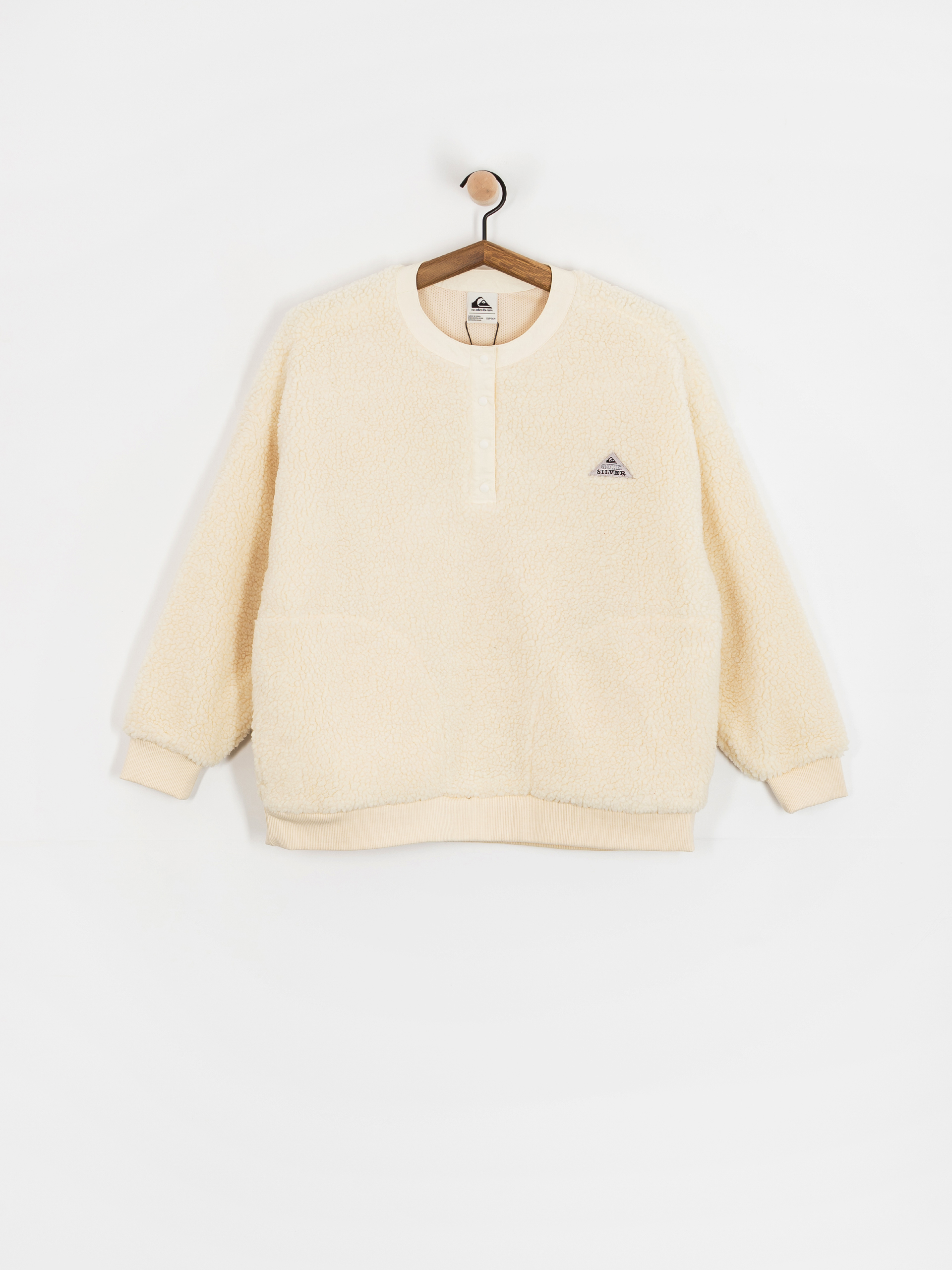 Damen Quiksilver Fleece Jacke Barranco Crew (snow white)