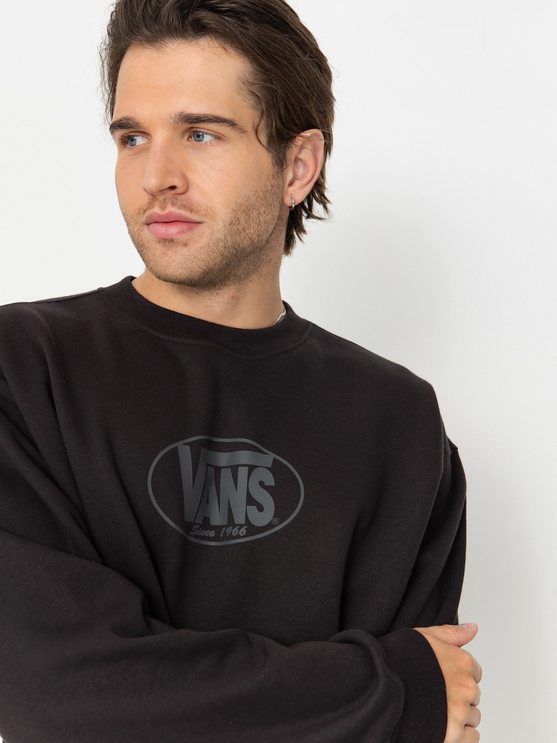 Vans Classic Oval Crew Hoodie (black)