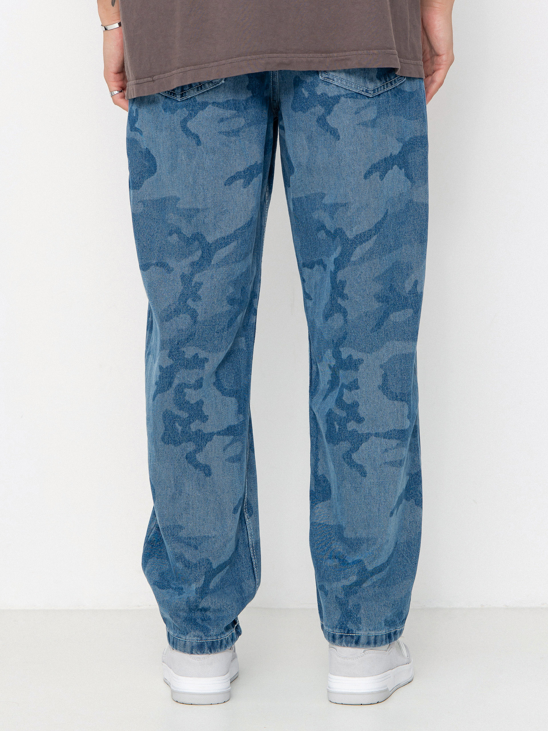 Vans Check 5 Loose Camo Printed Denim Hose (stonewash/blue)