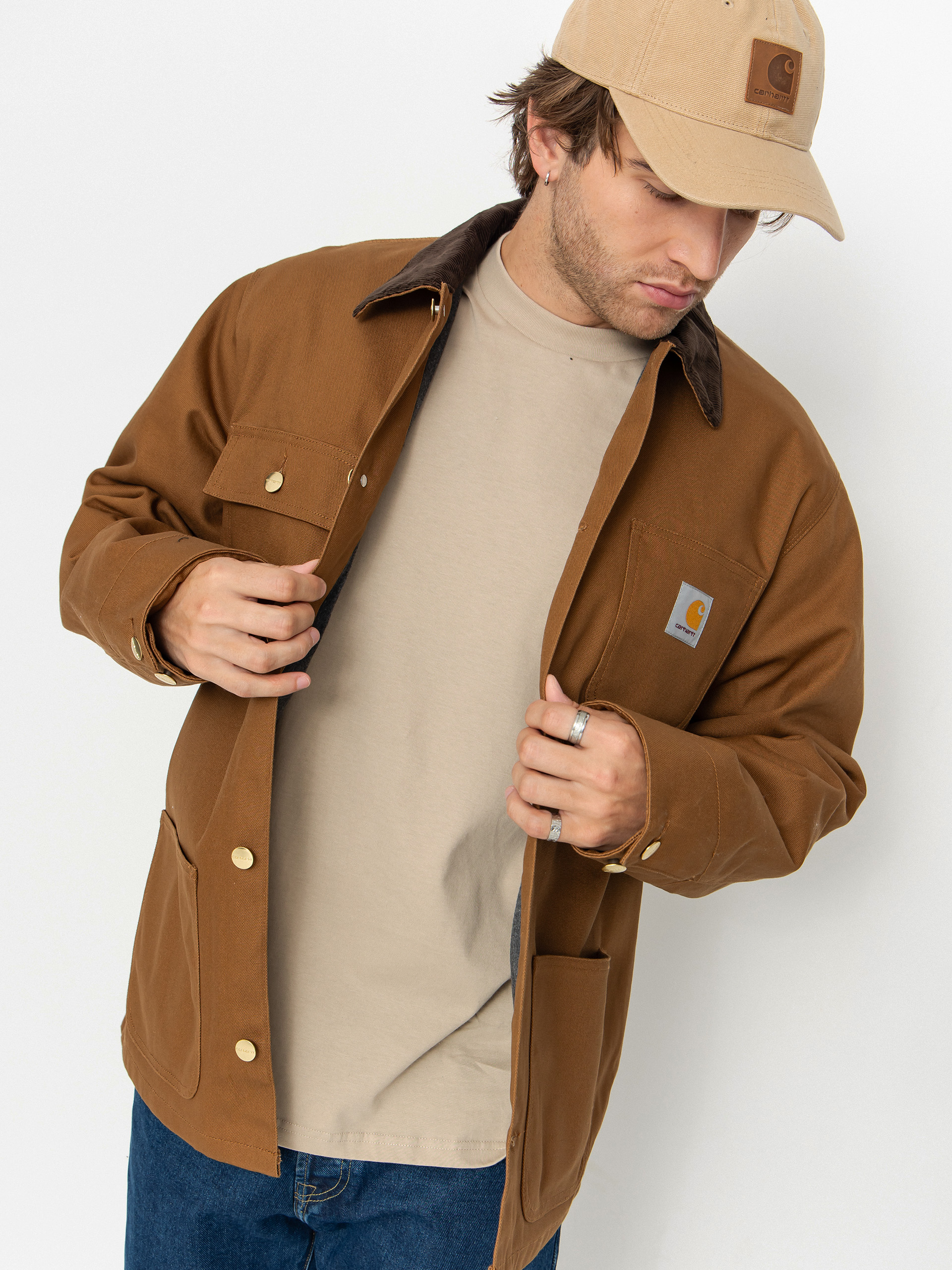 Carhartt WIP Michigan Coat Jacket - brown (hamilton brown/tobacco