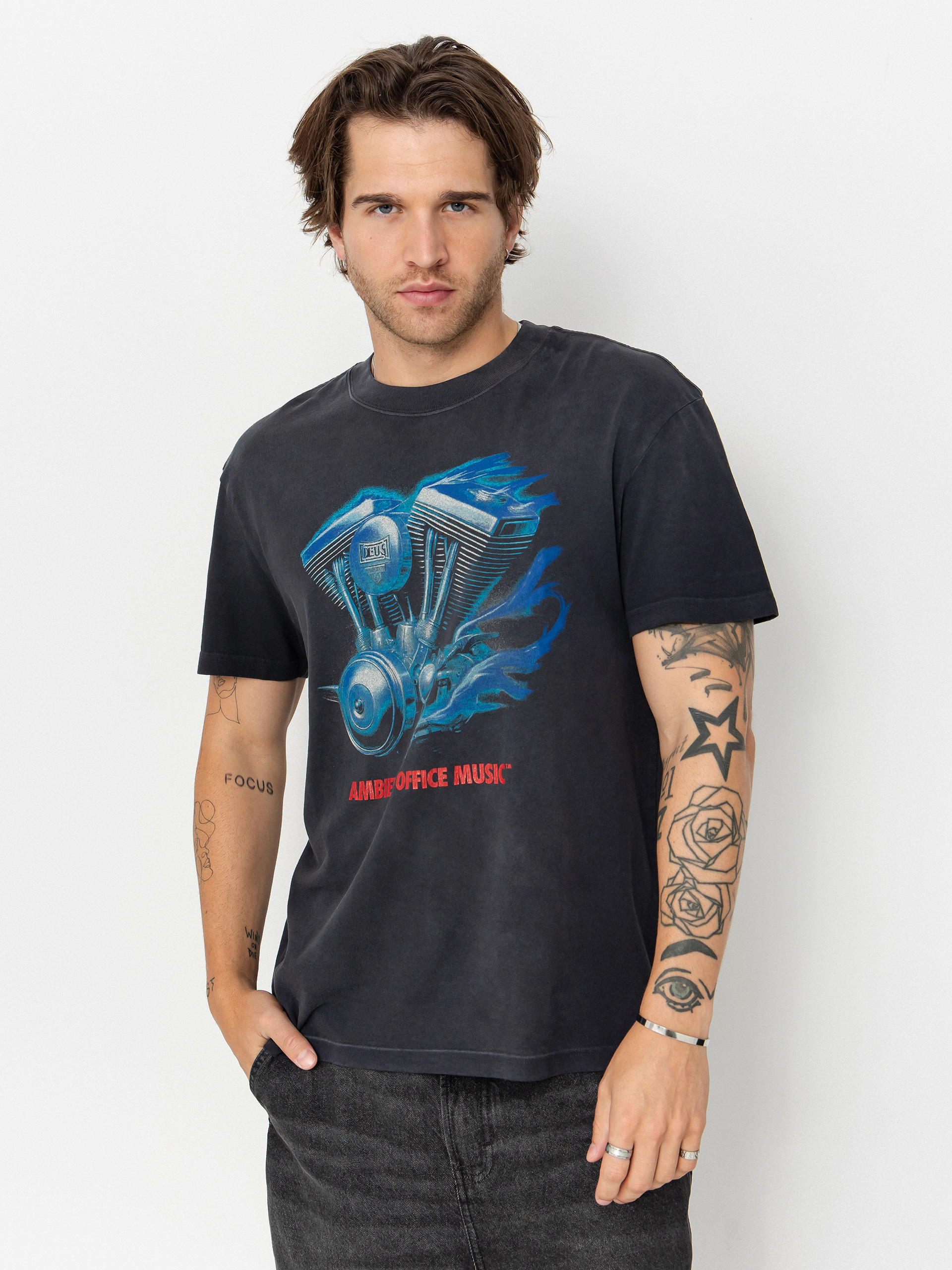 Deus Ex Machina T-Shirt Productive Hum (anthracite)