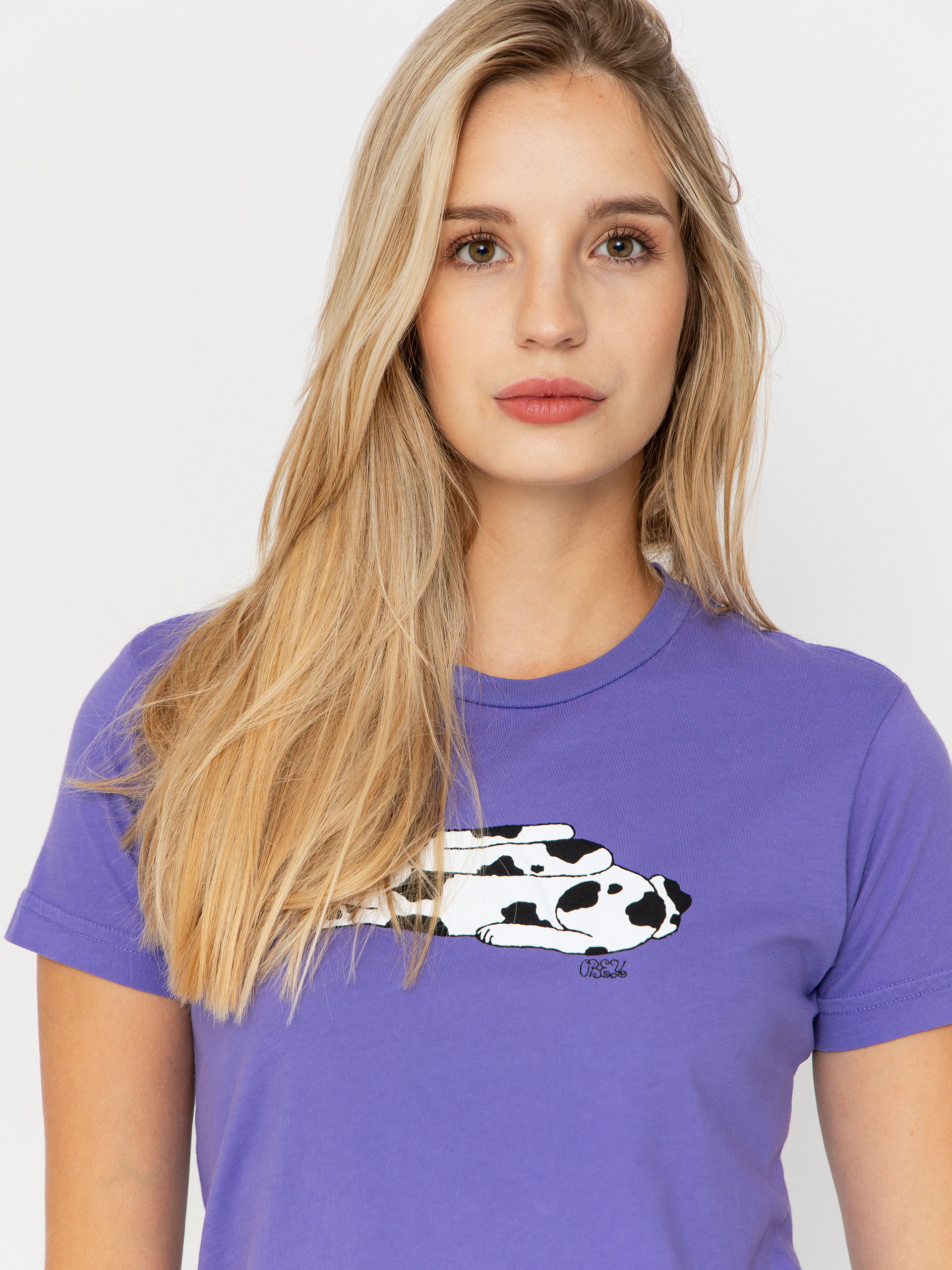 OBEY English Spot Bunny Wmn T-Shirt (purple opulence)
