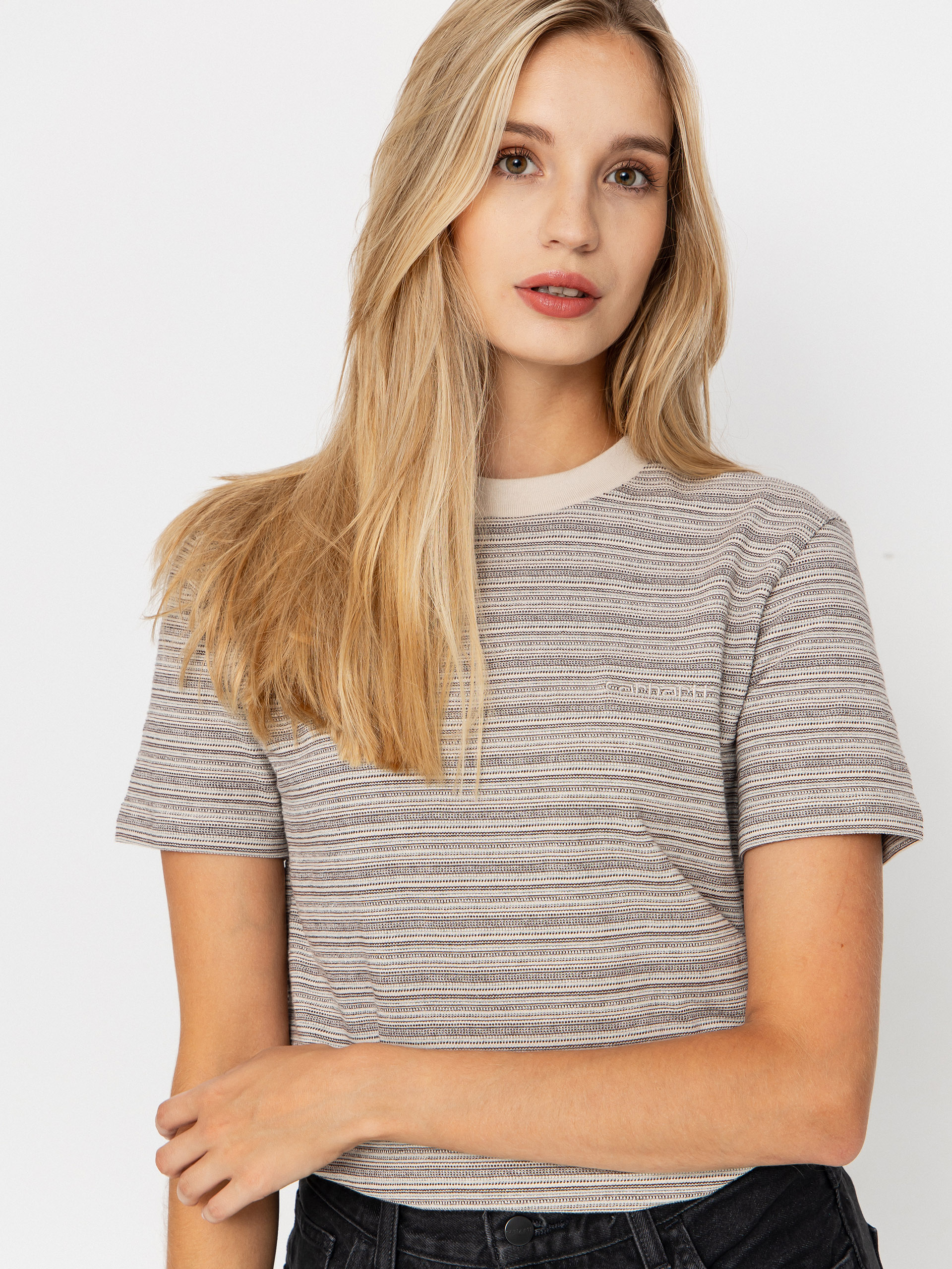 Carhartt WIP Gellar Wmn T-Shirt (gellar stripe/wax)
