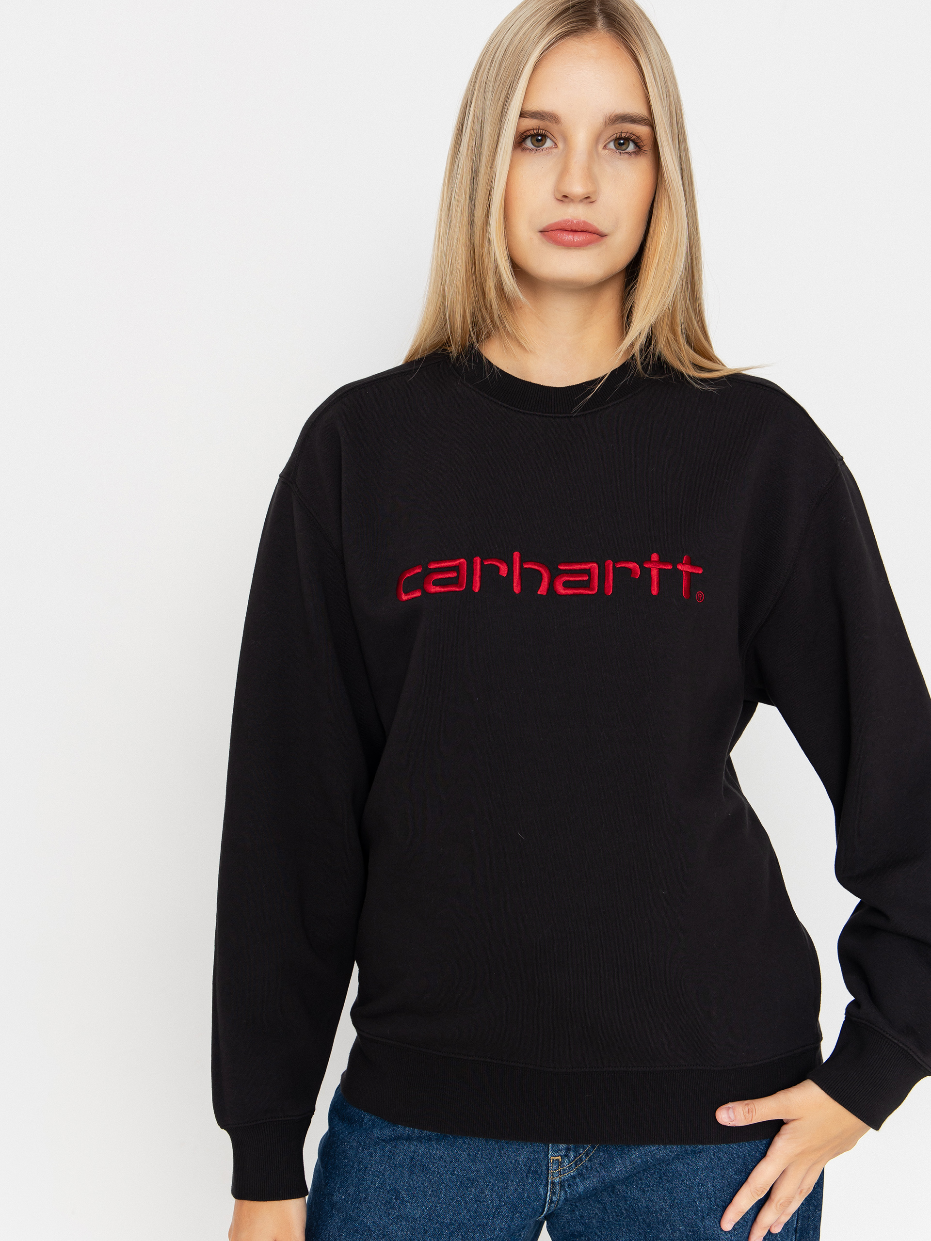Carhartt WIP Carhartt Wmn Sweatshirt (black/scarlet)