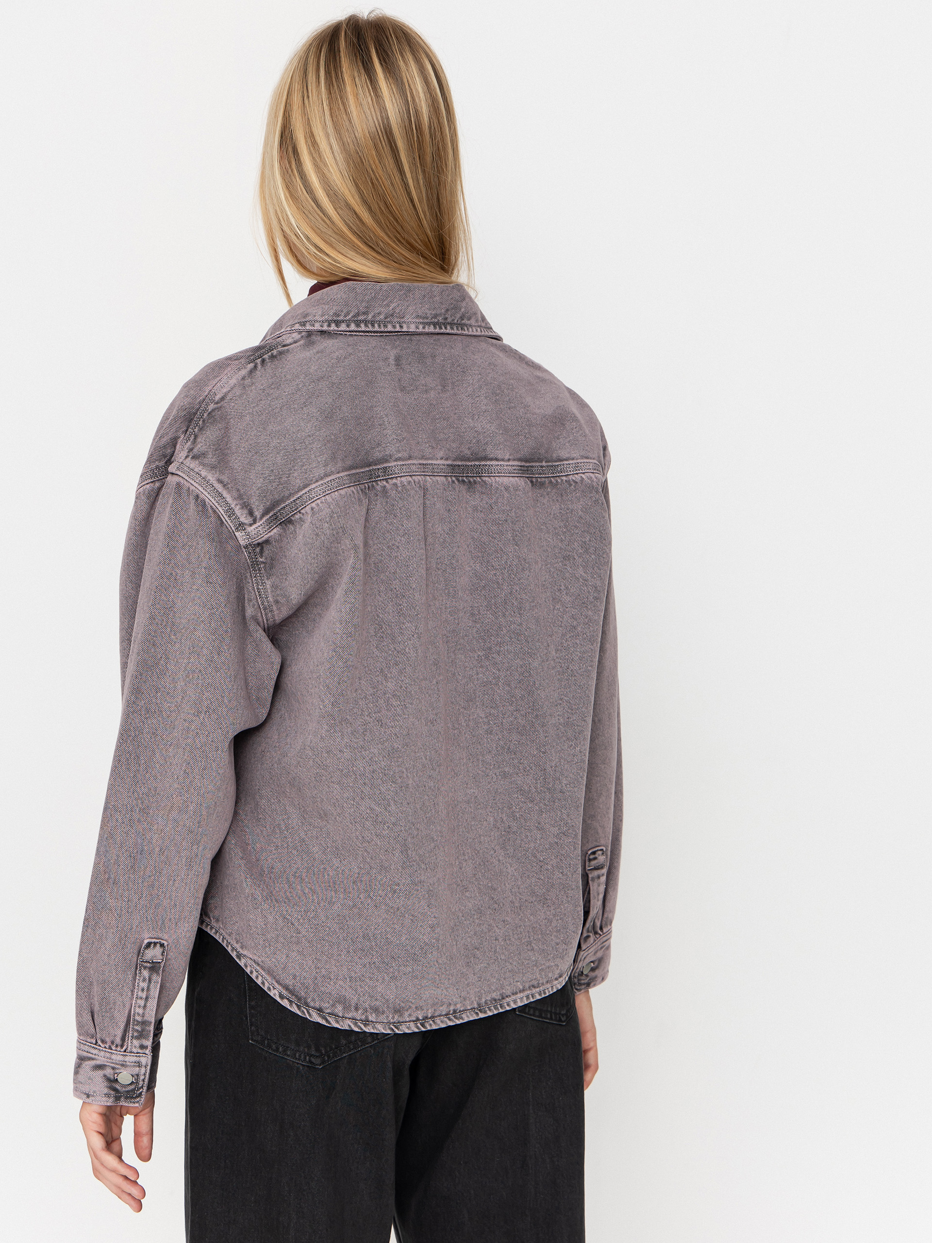 Carhartt WIP Georgia Wmn Jacke (black/hortensia/garment dyed)