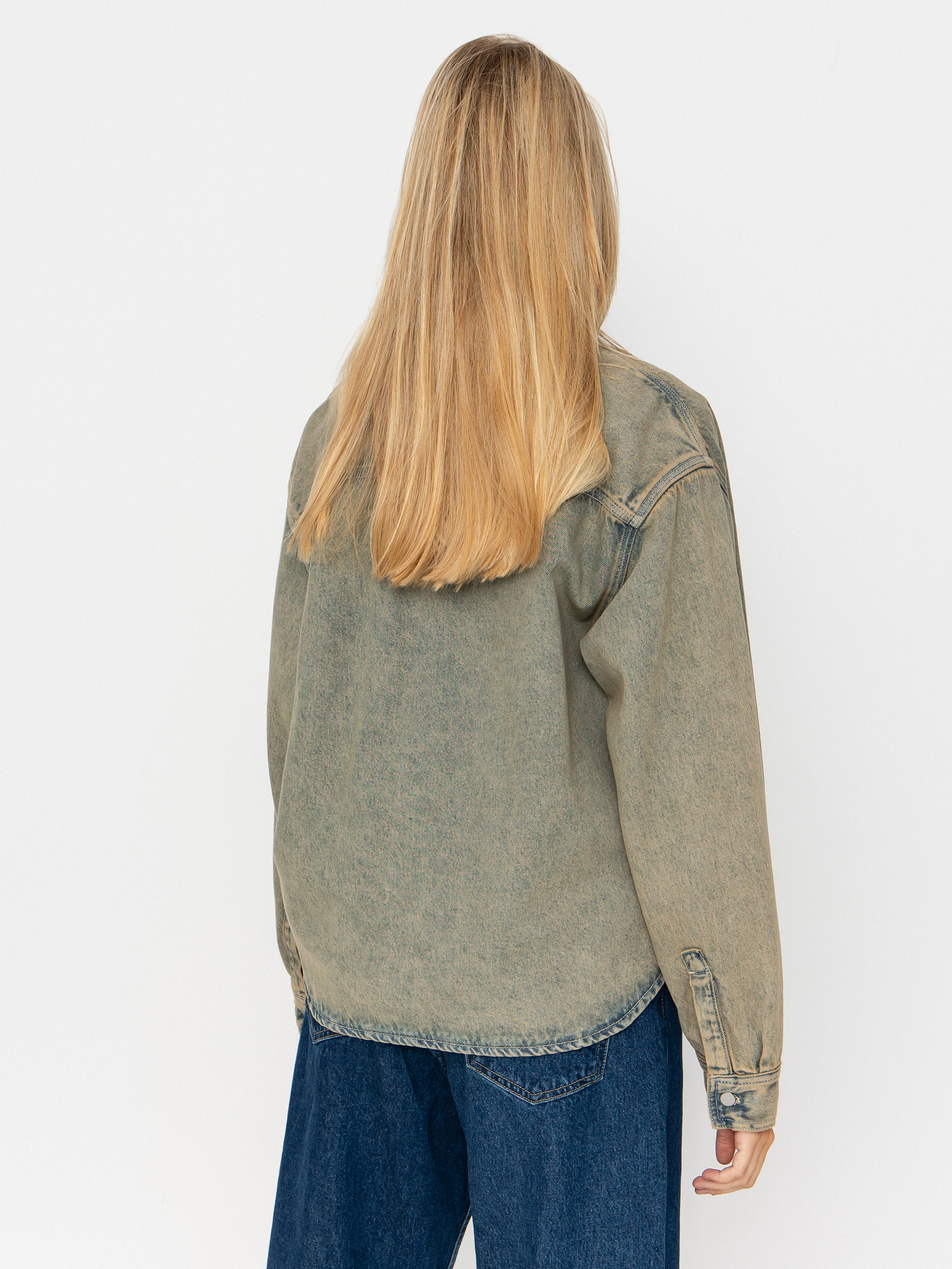 Carhartt WIP Georgia Wmn Jacke (blue/leather/garment dyed)