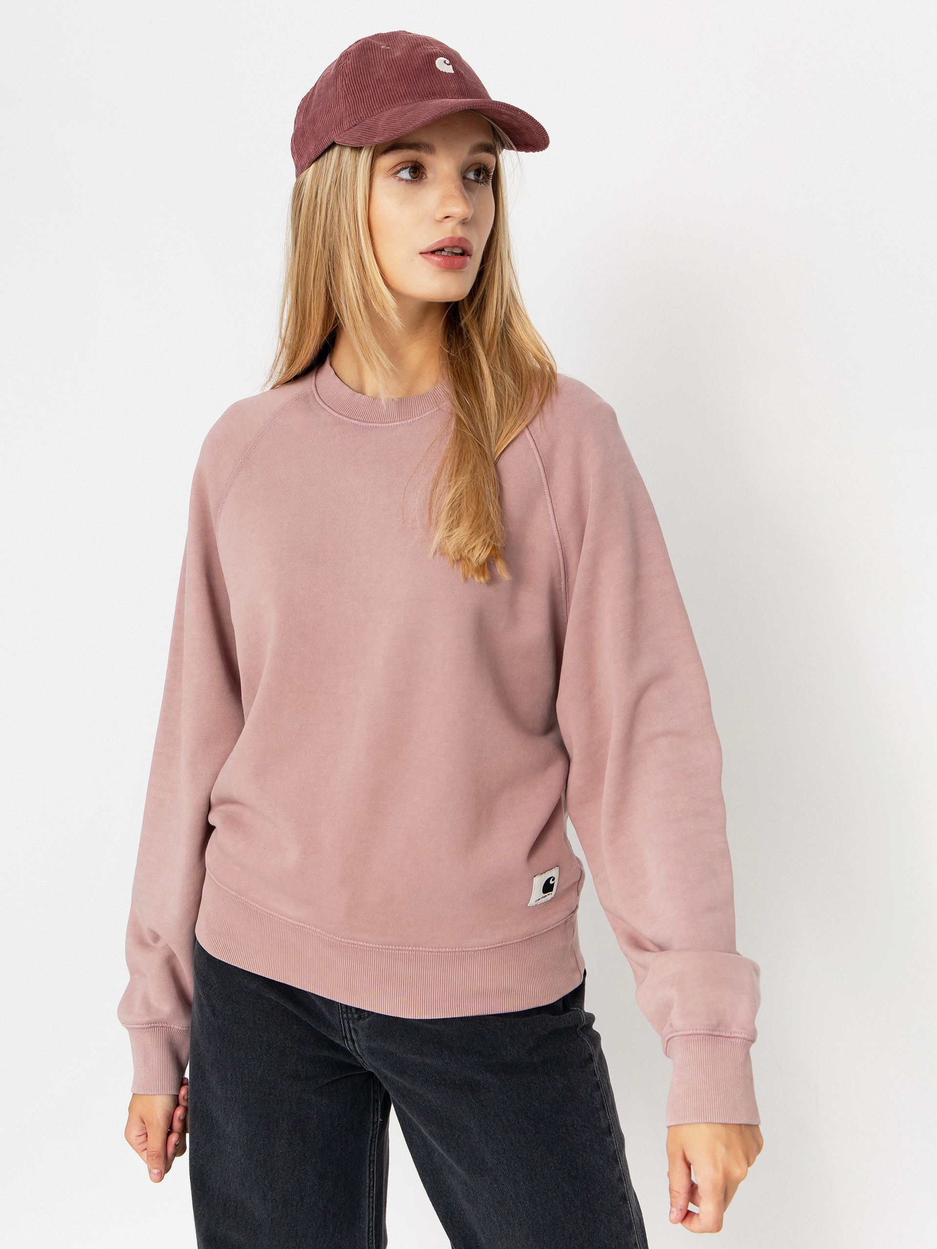 Carhartt WIP Hudson Sweatshirt Wmn (daphne/chalk wash)