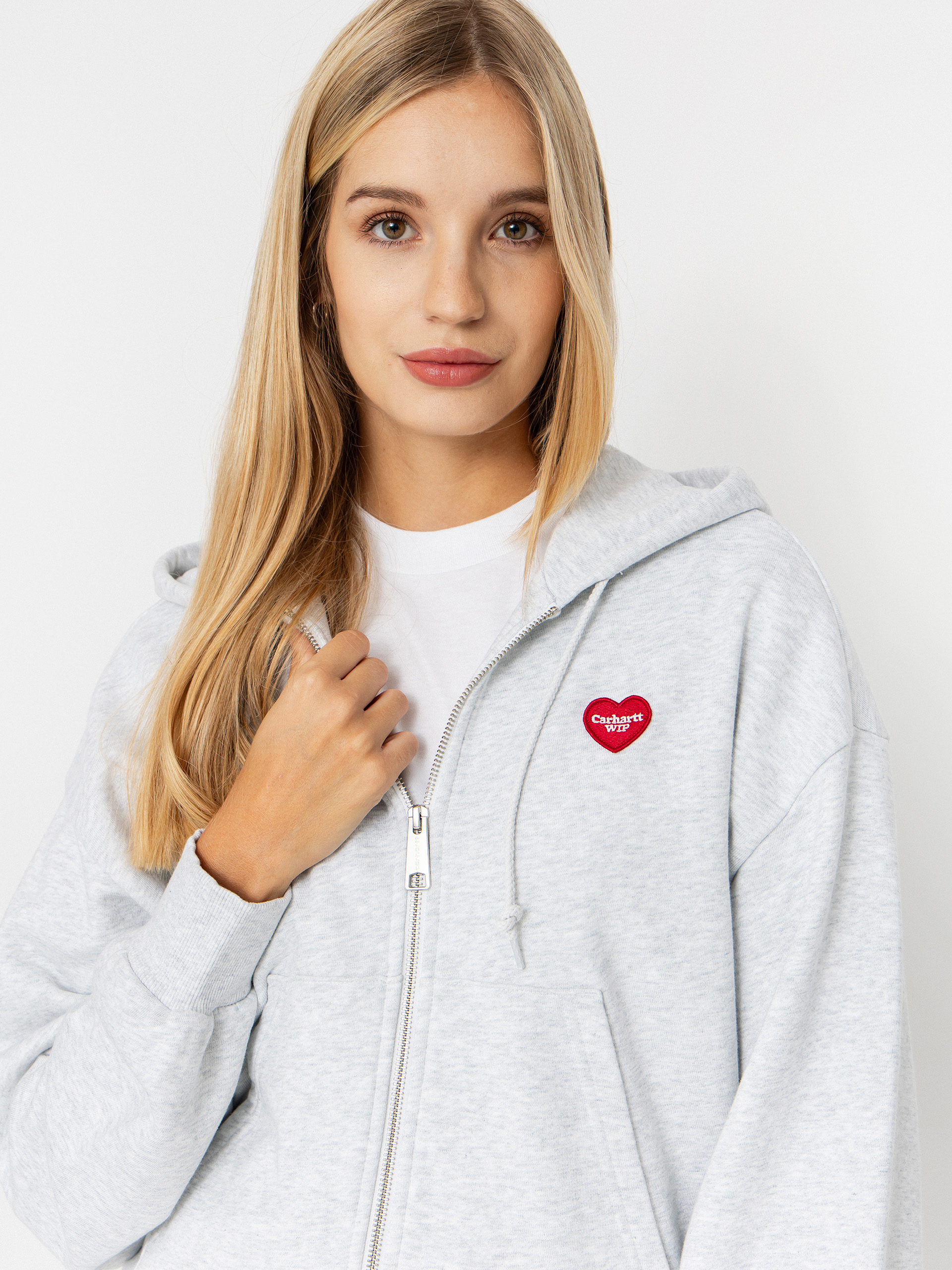 Carhartt WIP Heart II Hartt ZHD Wmn Hoodie (ash heather)
