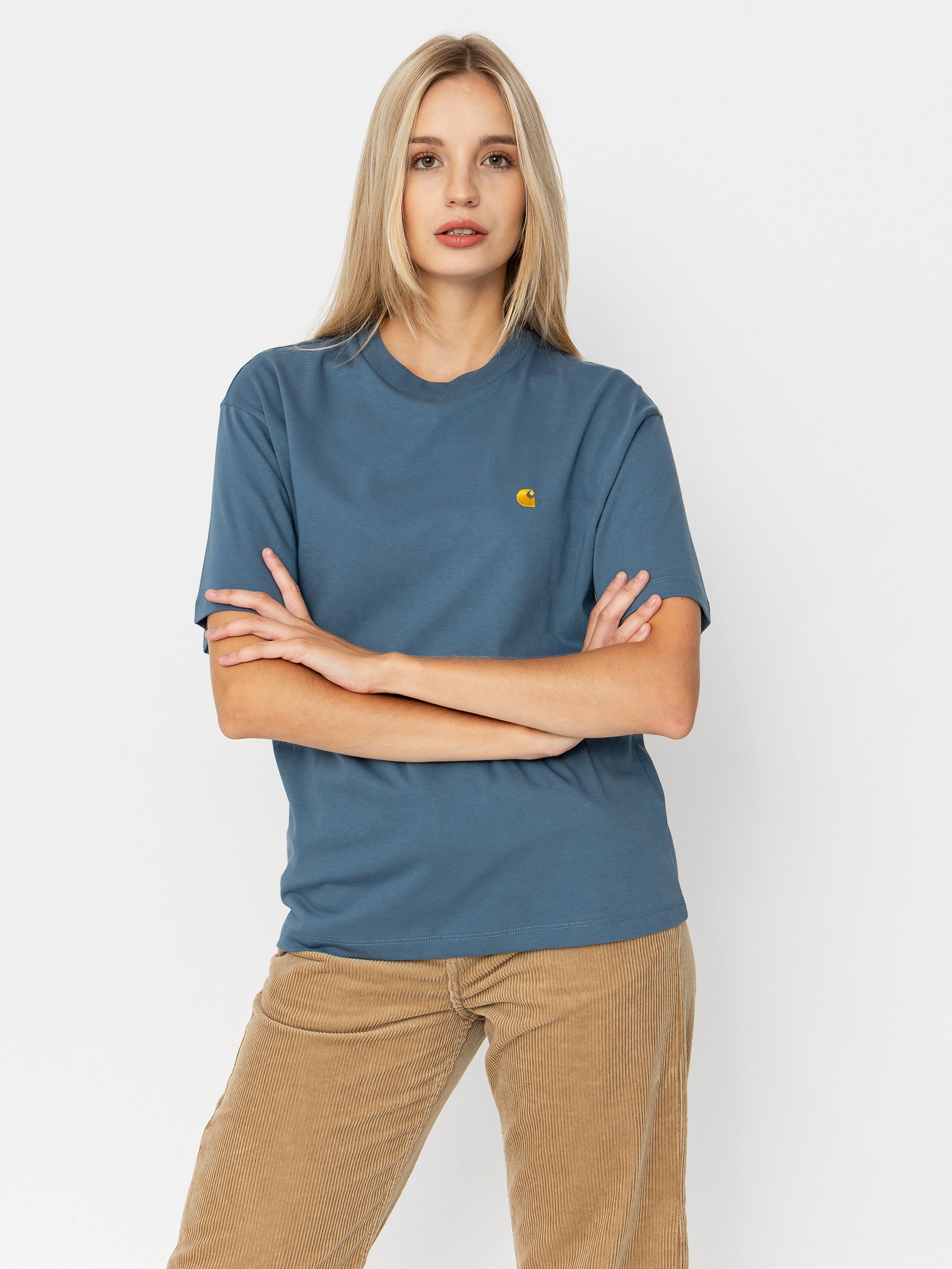 Carhartt WIP Chase Wmn T-Shirt (angelite/gold)