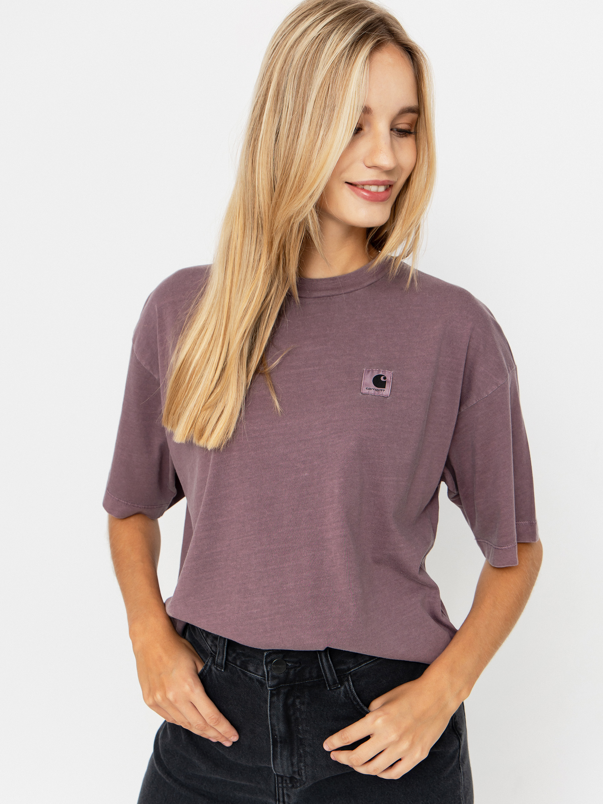 Carhartt WIP Nelson Wmn T-Shirt - violet (phlox/garment dyed)