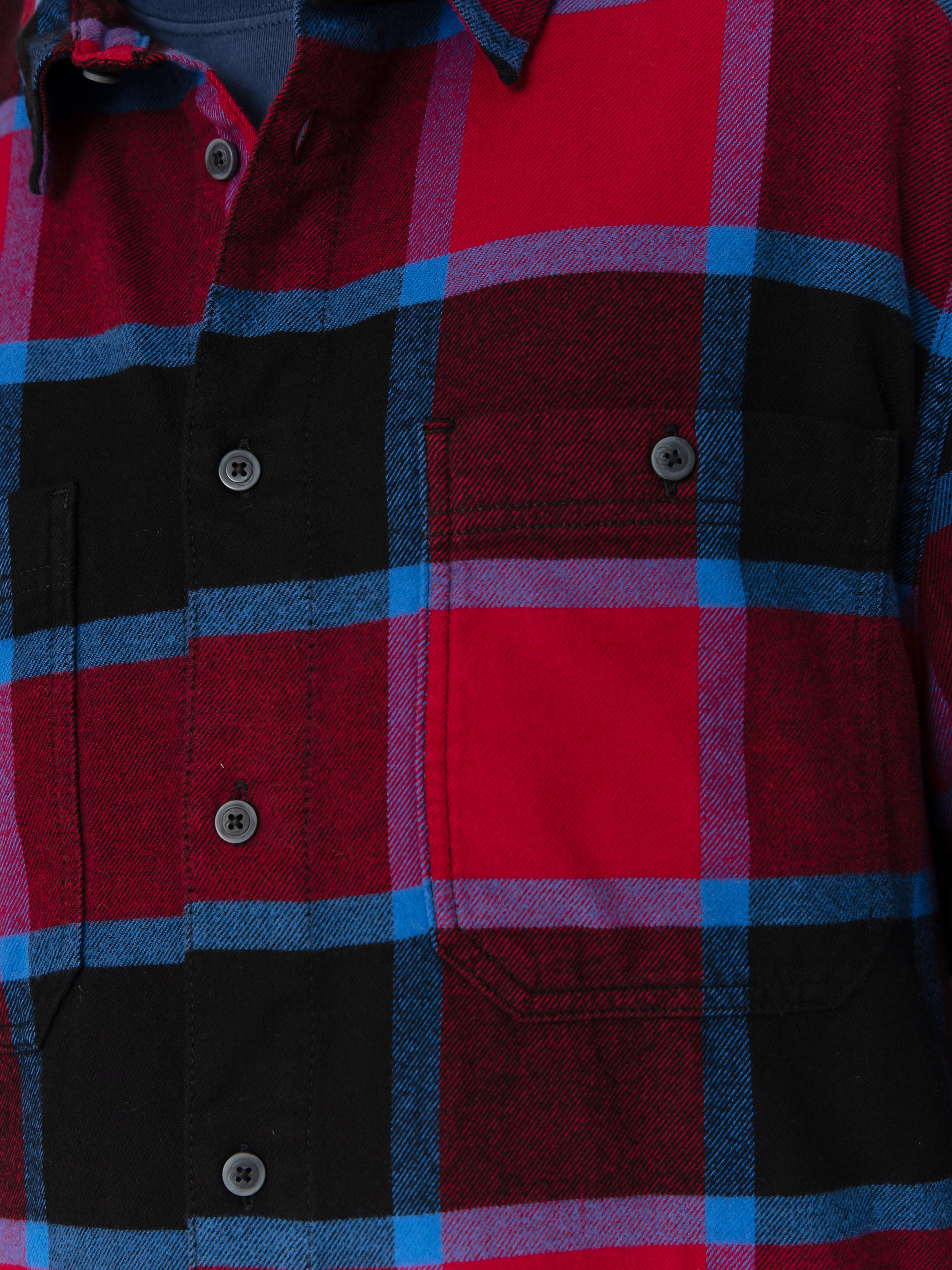 Vans Larkspur Plaid Flannel Shirt - black, burgundy (bordeaux/black)