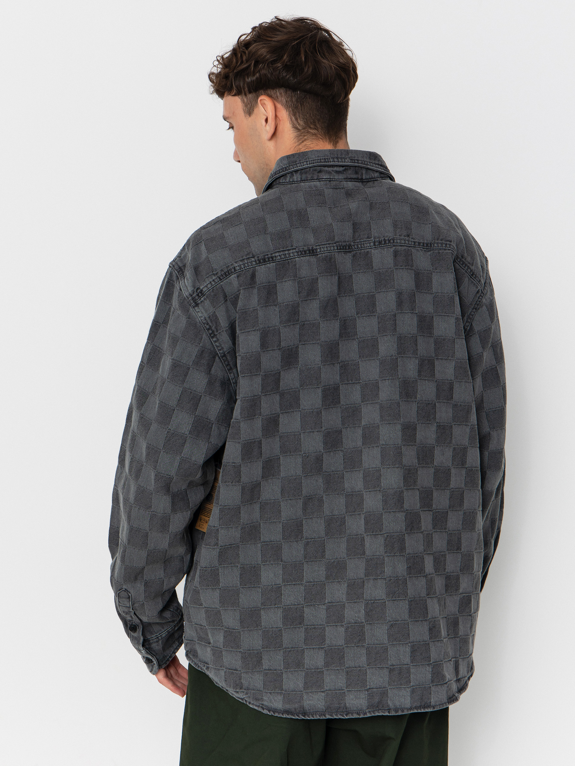 Vans Hastings Checkerboard Denin Ls Woven Shirt (faded black)