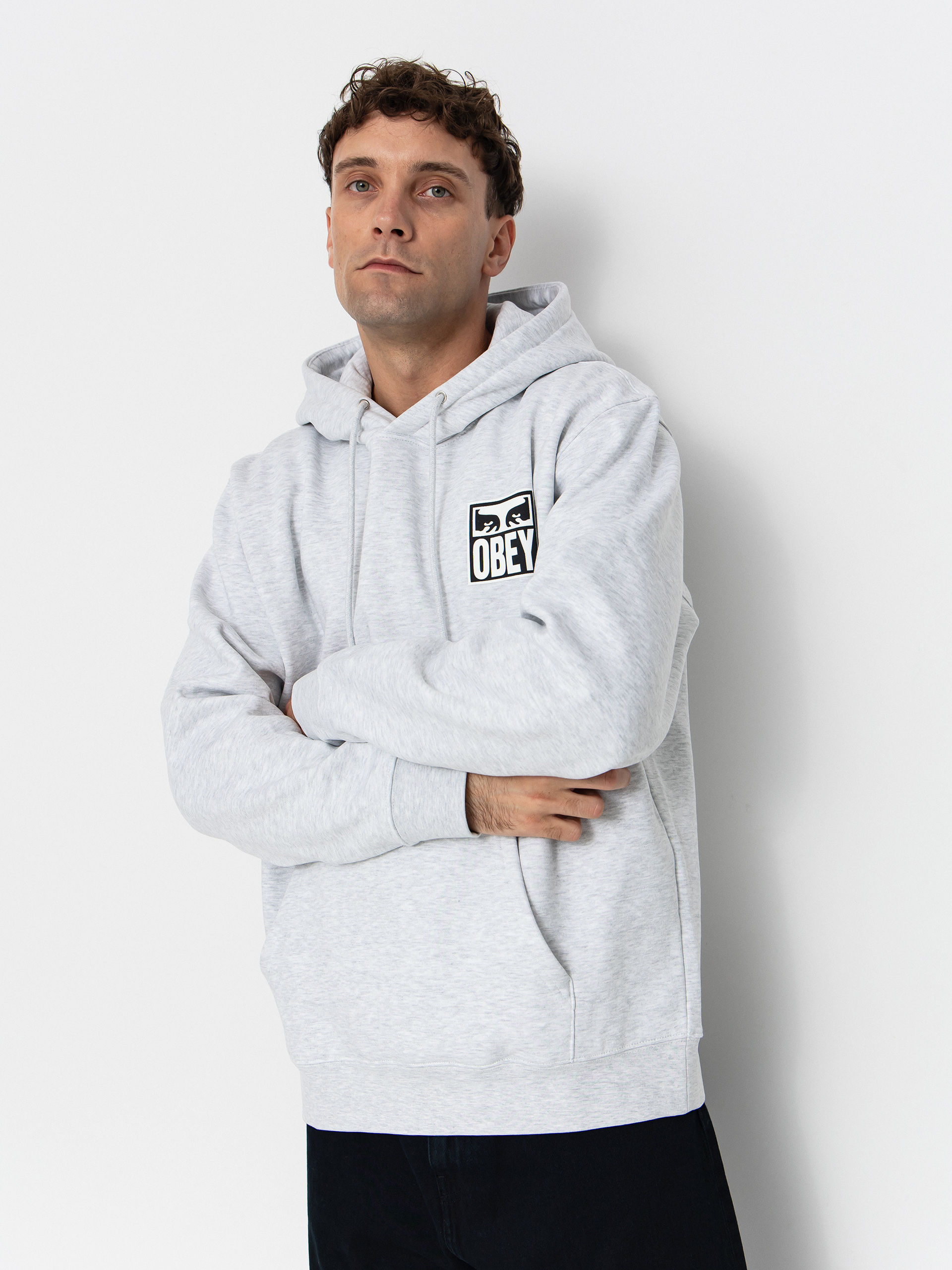 OBEY Obey Eyes Icon HD Hoodie (heather grey)