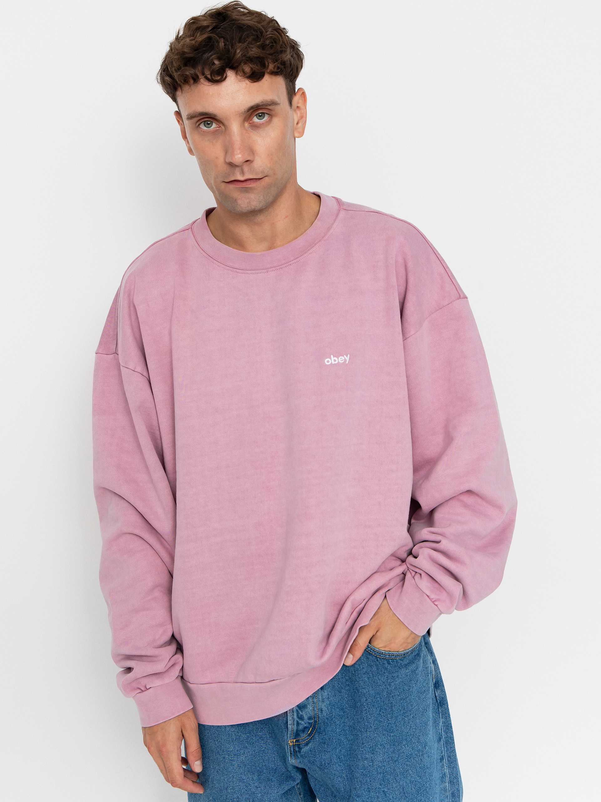 OBEY Lowercase Pigment Crew Sweatshirt