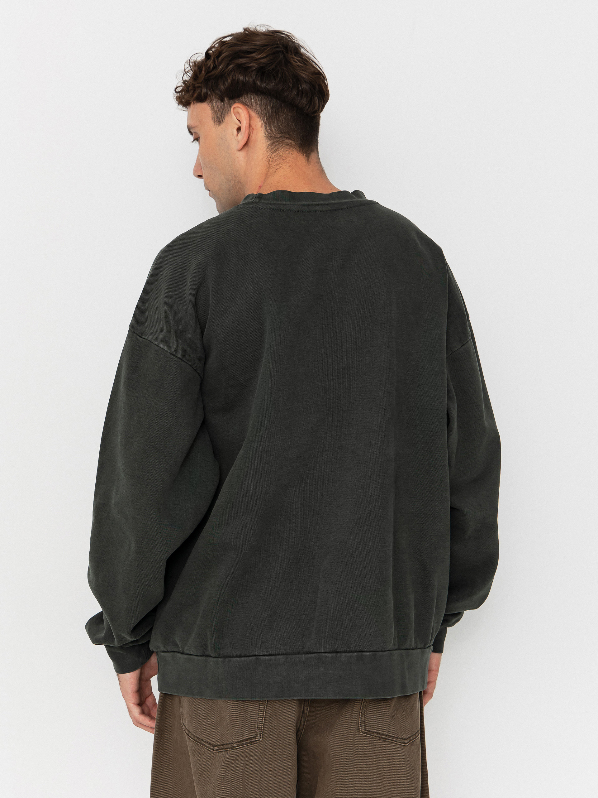 OBEY Lowercase Pigment Crew Sweatshirt (pigment pirate black)