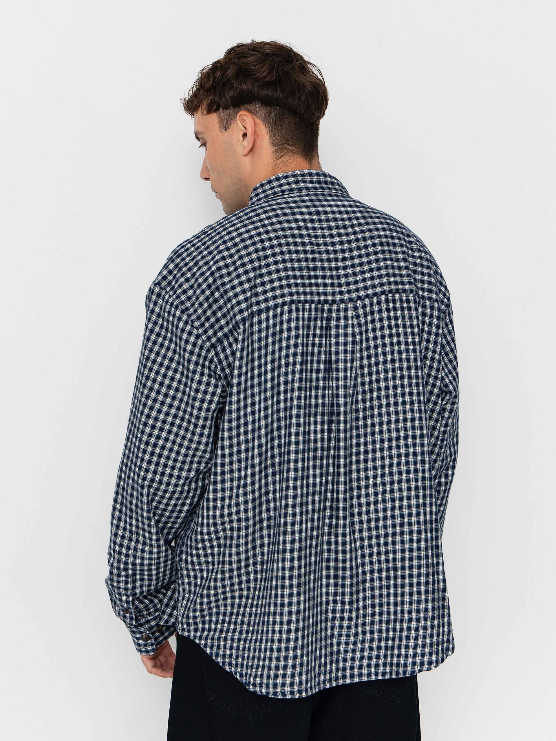 OBEY Bigwig Andy Woven Shirt (academy navy multi)