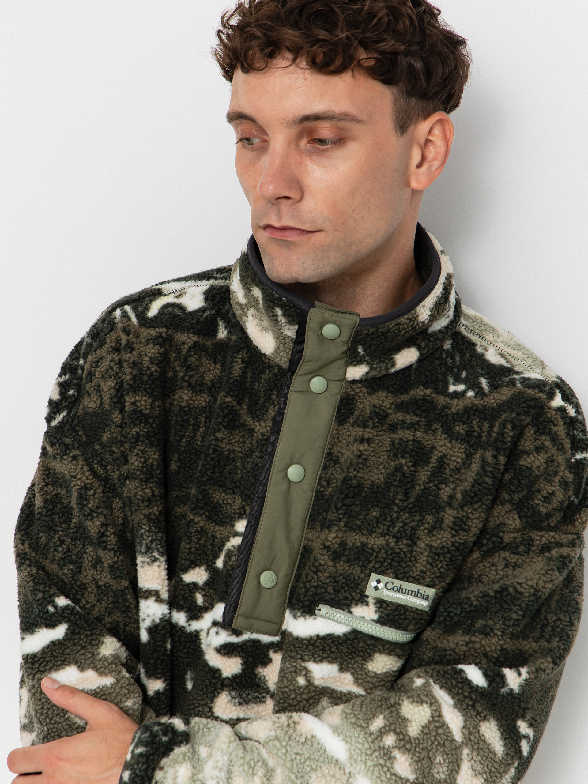 Columbia Helvetia II Printed Half Snap Fleece - brown, black