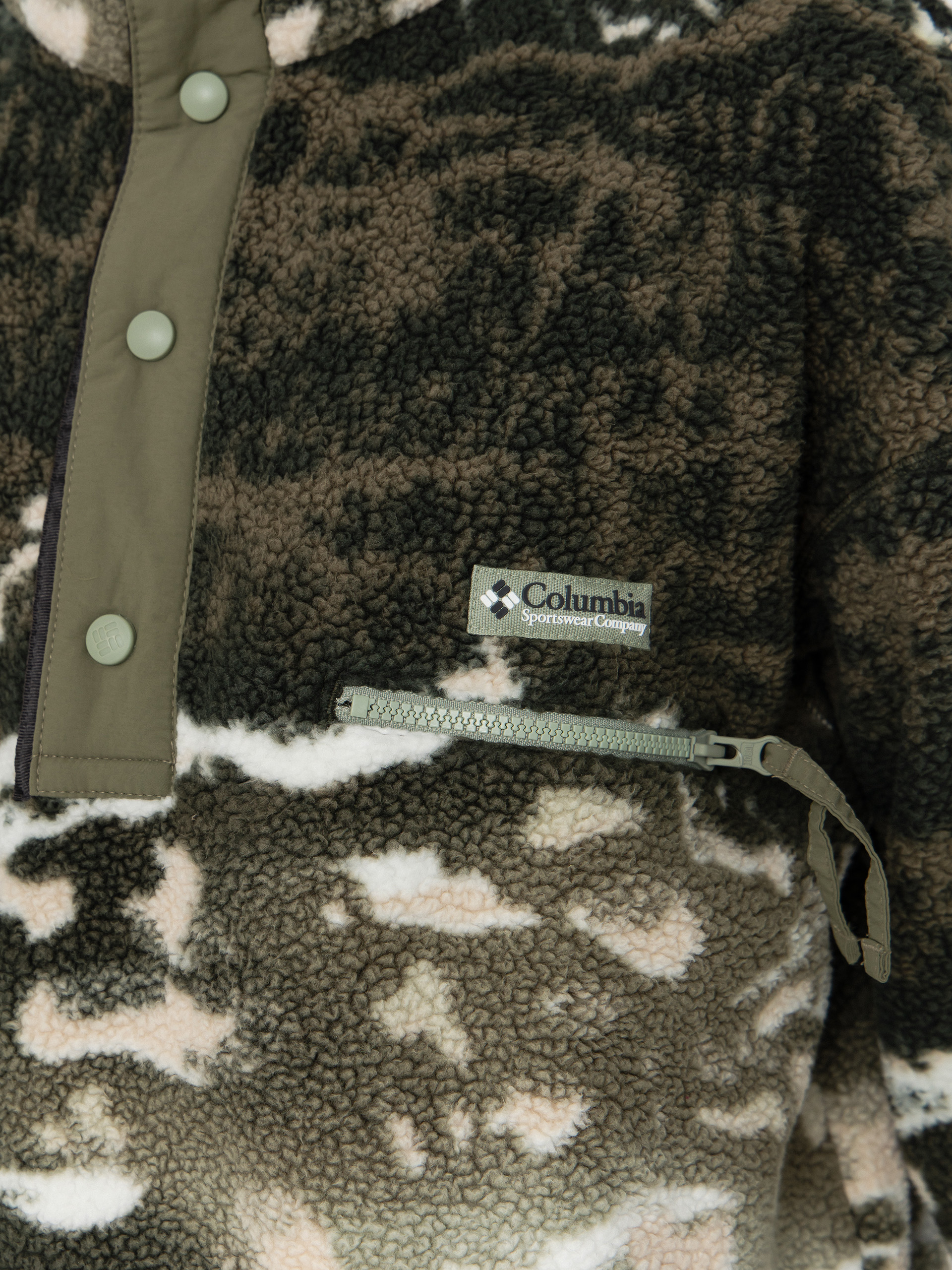 Columbia Helvetia II Printed Half Snap Fleece - brown, black