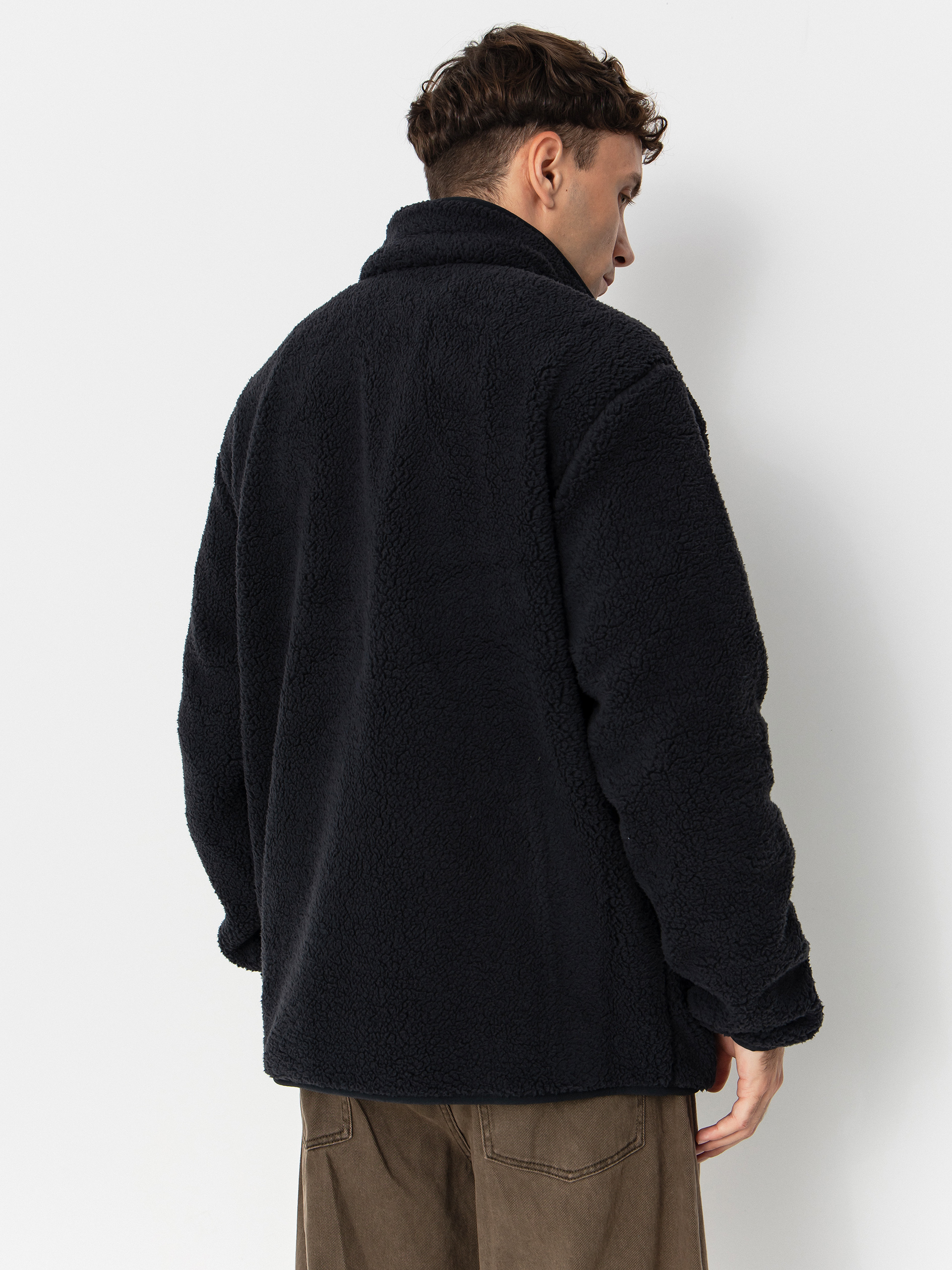 Herren Columbia Rugged Ridge High Pile Full Zip Fleece Jacke (black)