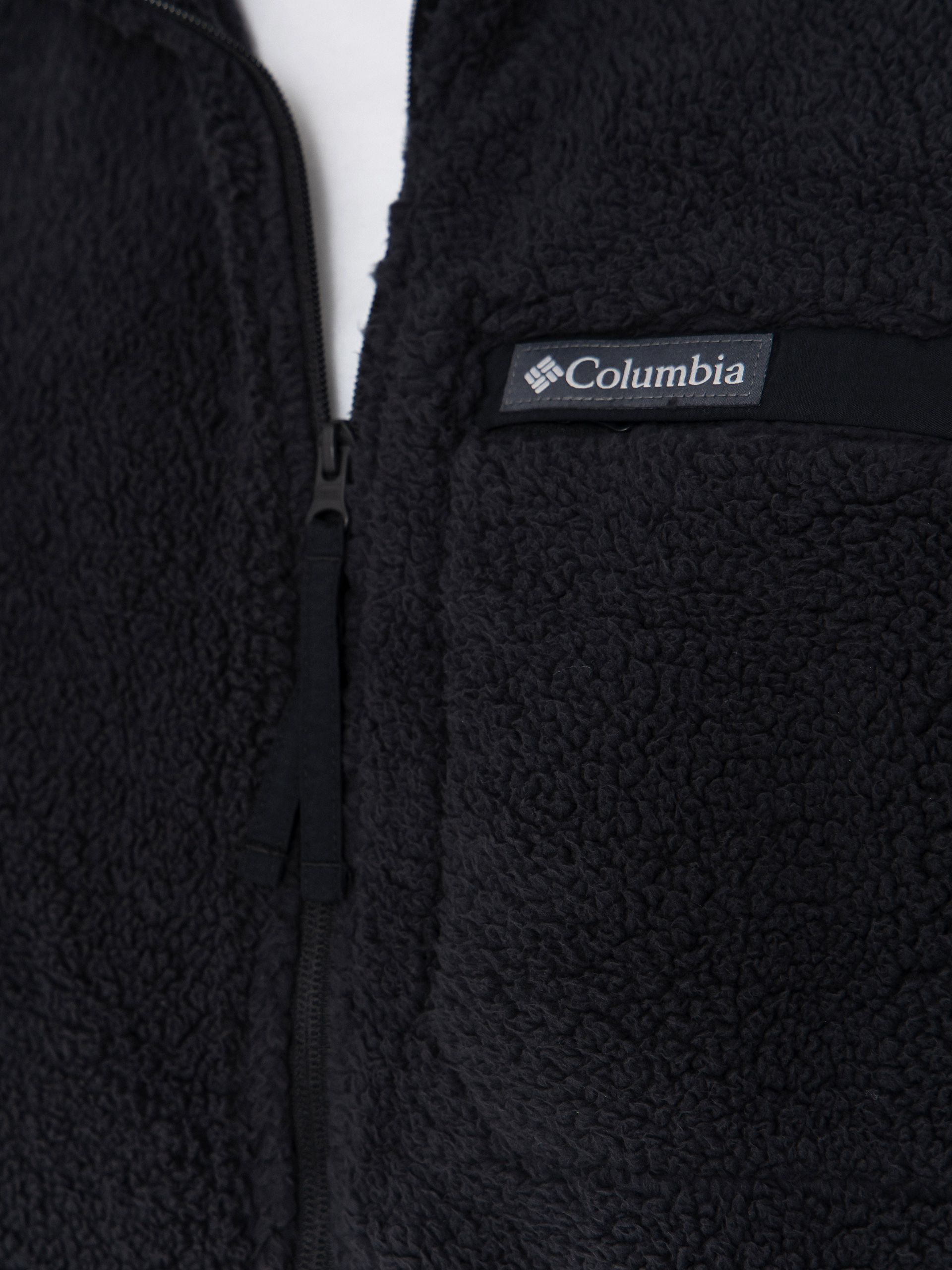 Mens Columbia Rugged Ridge High Pile Full Zip Fleece  (black)