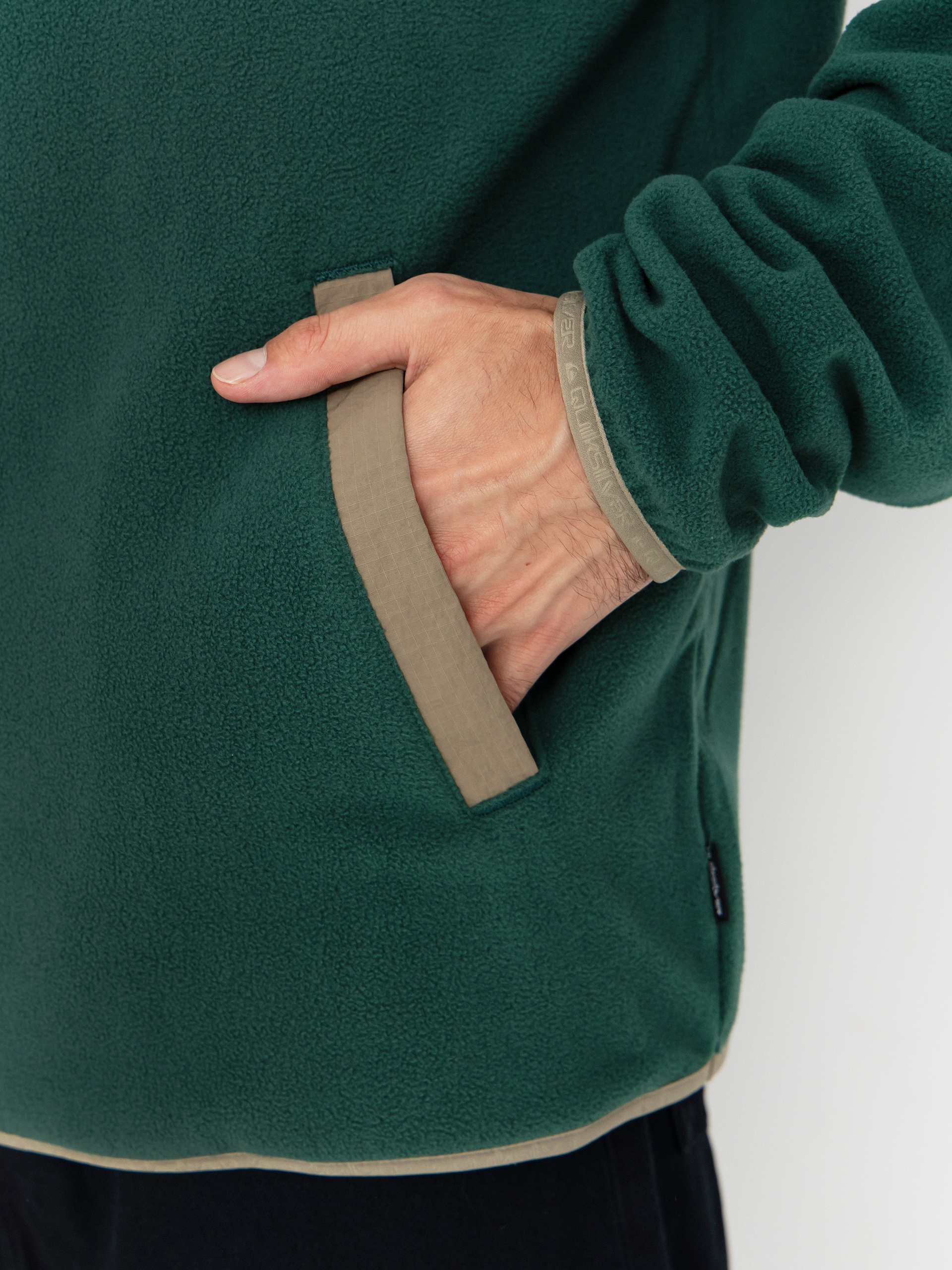 Herren Quiksilver No Destination Hs Fleece Jacke (trekking green)