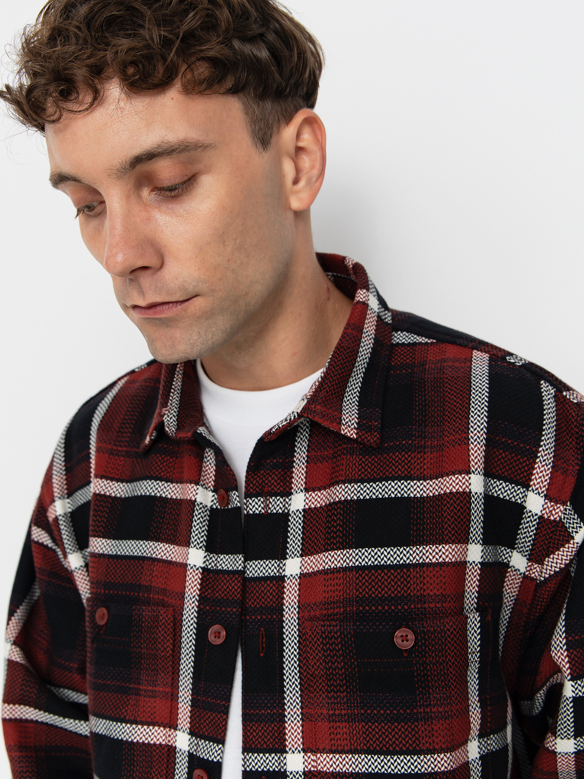 Carhartt WIP Vaughn Hemd (vaughn check/dark brick)