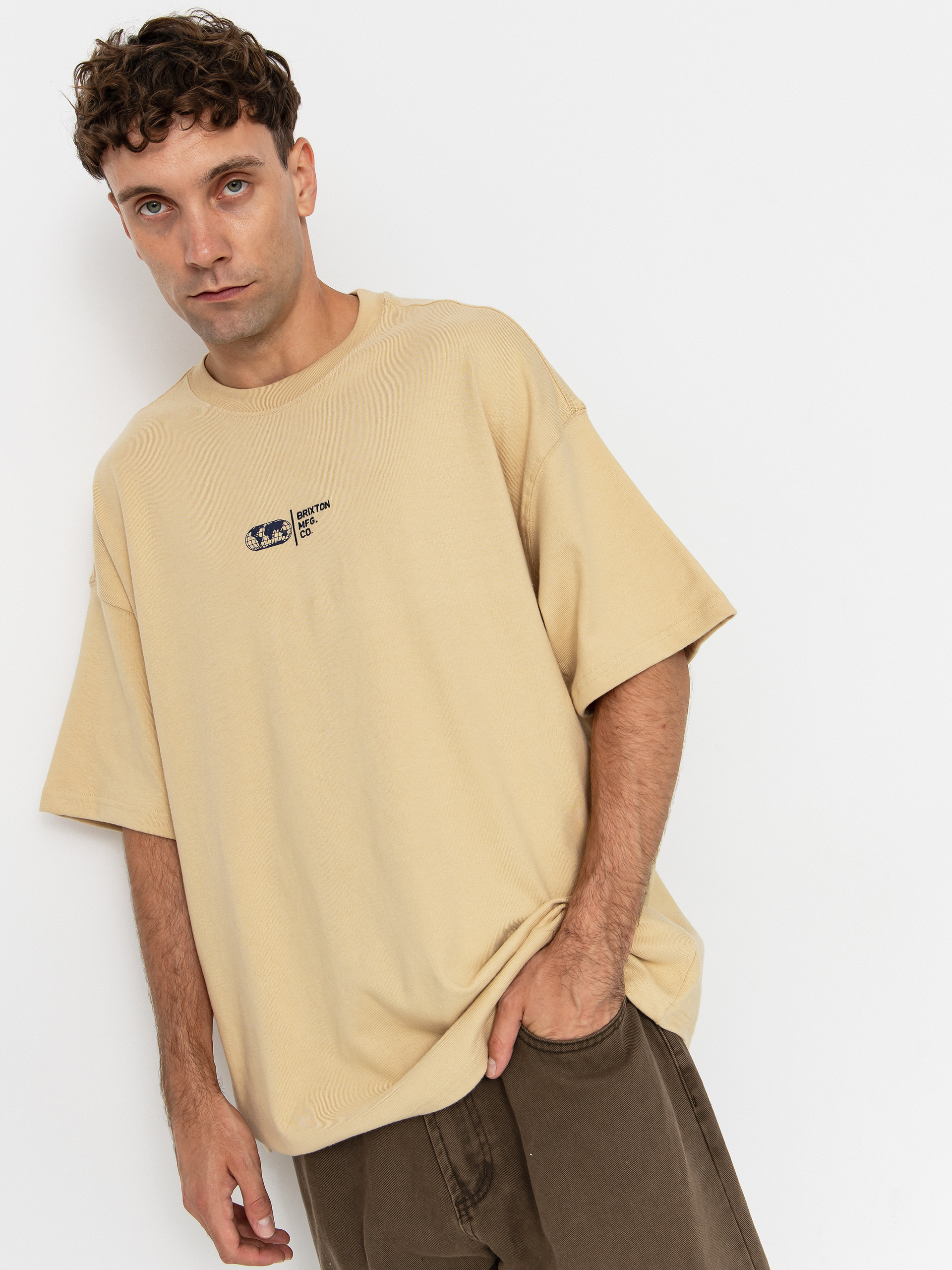 Brixton T-Shirt Union Hw Relaxed (cream classic wash)