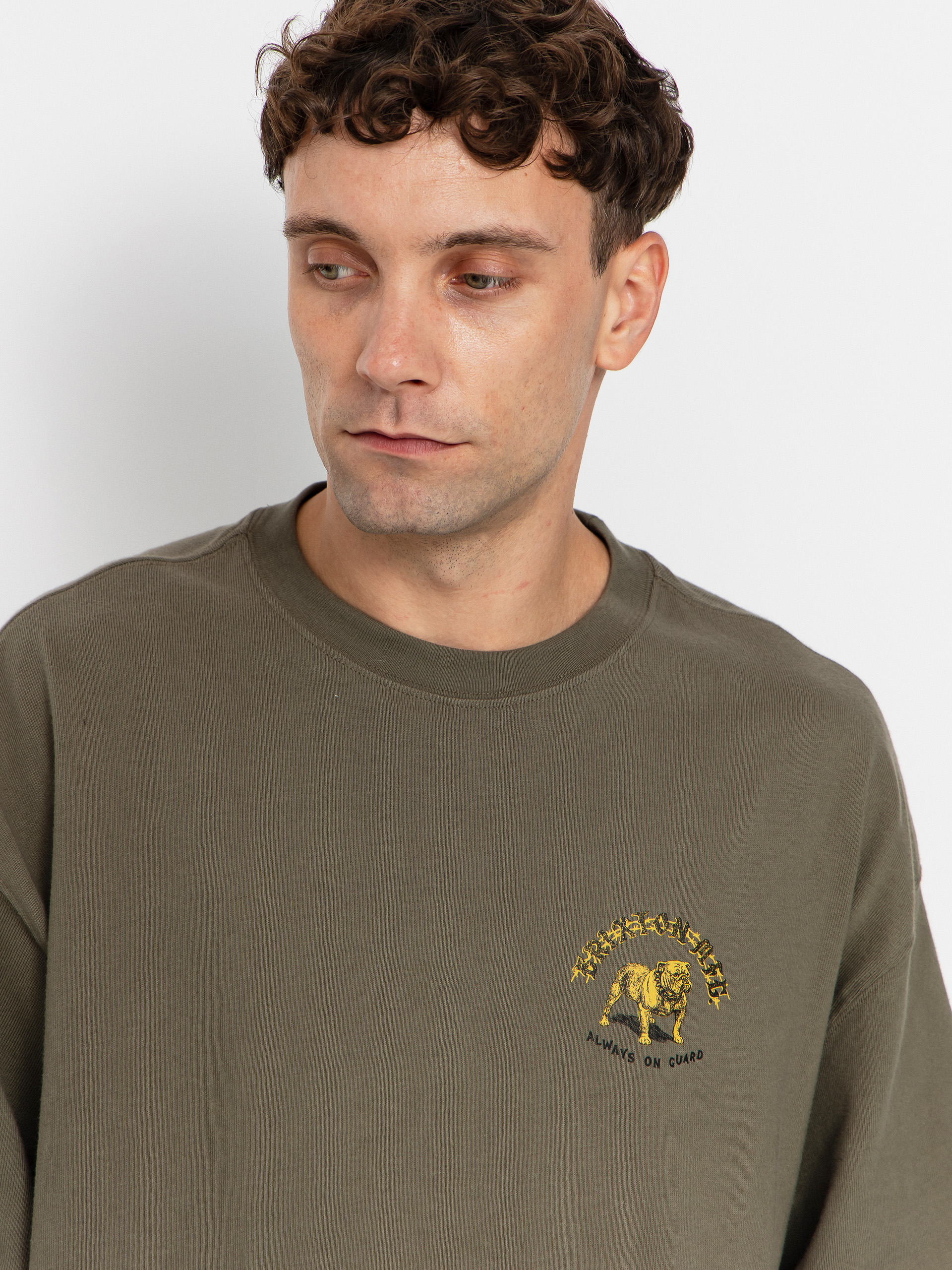 Brixton T-Shirt Bauer Hw Relaxed (olive surplus classic wash)
