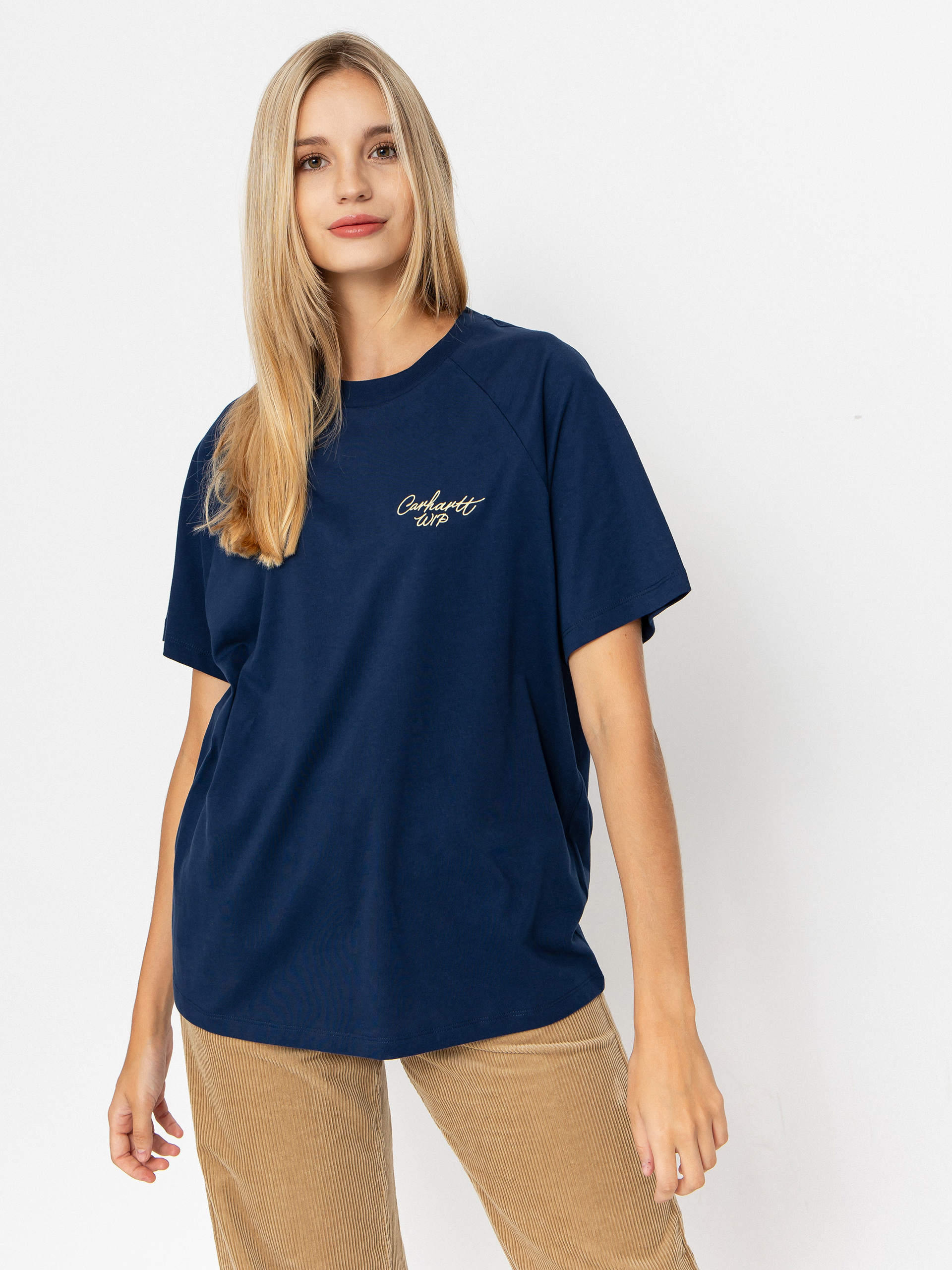 Carhartt WIP T-Shirt Signature Wmn (jupiter/air yellow)